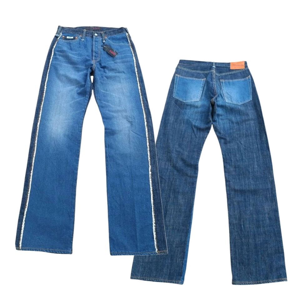 Japanese Brand × Tornado Mart Acoustic Japanese Brand Rare Stripe Design Denim E198 Size US 30 / EU 46 - 6 Thumbnail