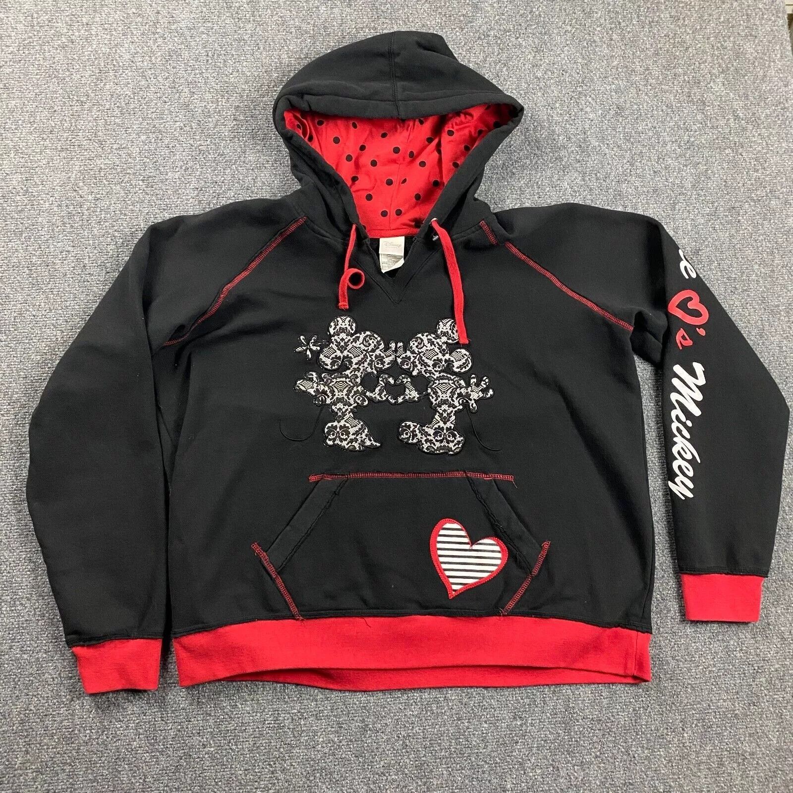 Disney Disney Hoodie Womens 2XL Minnie Mickey Mouse Kissing Casual Size XXL / US 16-18 / IT 52-54 - 1 Thumbnail