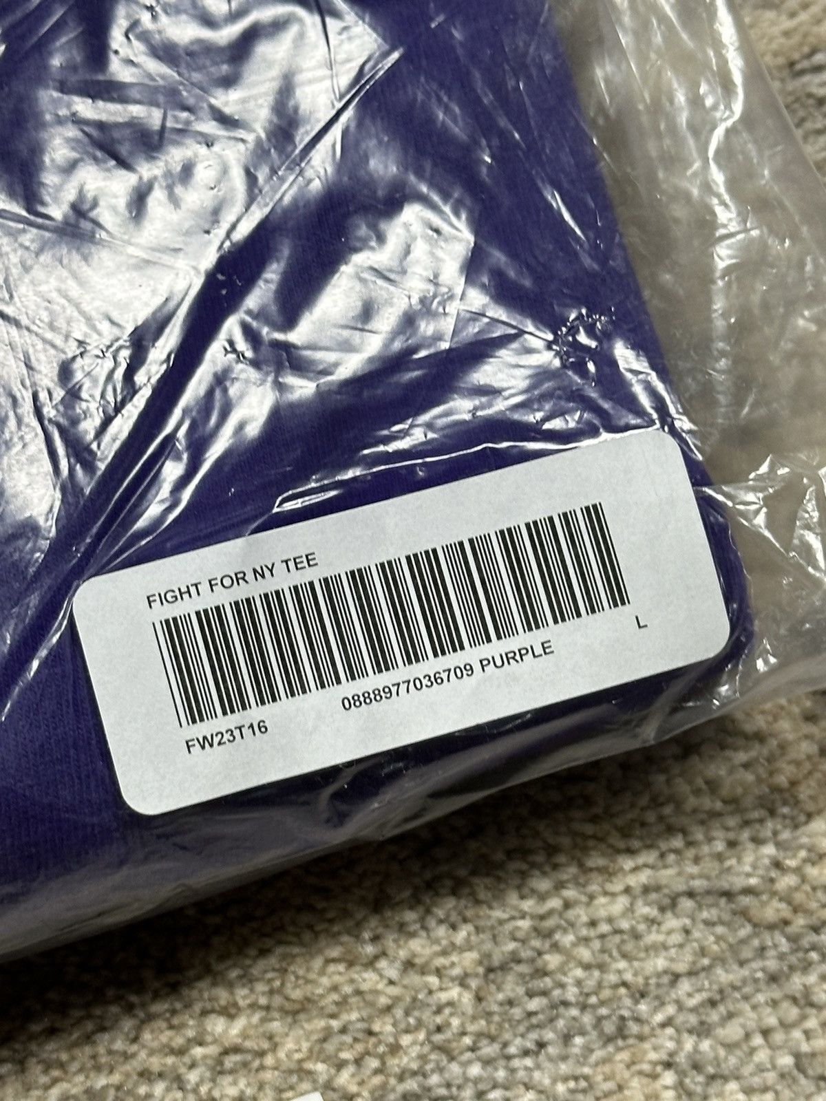 Supreme Supreme Fight For NY Tee - Purple - L - FW23 Size US L / EU 52-54 / 3 - 5 Thumbnail