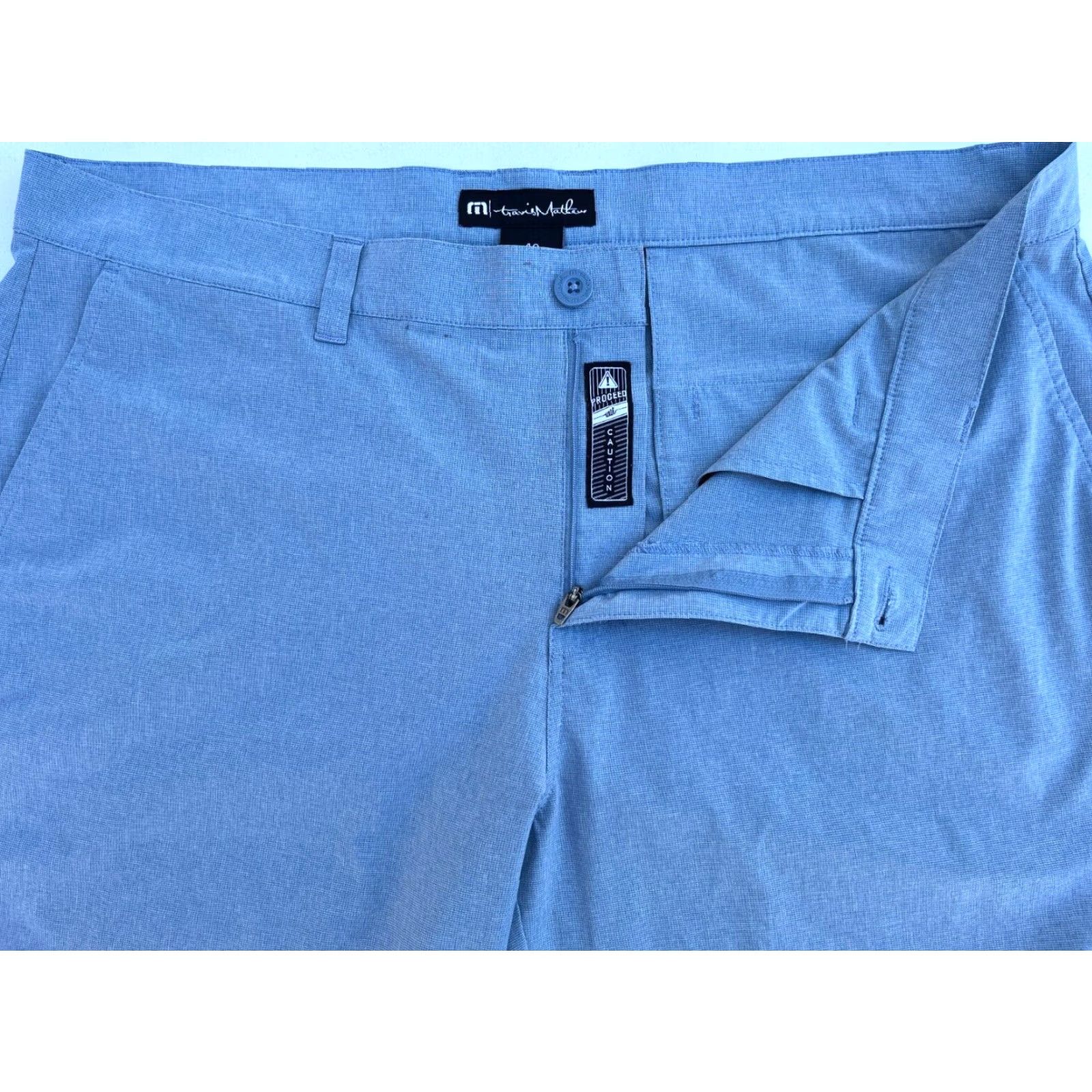 TravisMathew Travis Mathew Men's Shorts Sz 40 Blue Flat Front Pockets Lightweight Chino Regular 40 Waist Outdoor Preppy Sports Size US 40 / EU 56 - 5 Thumbnail