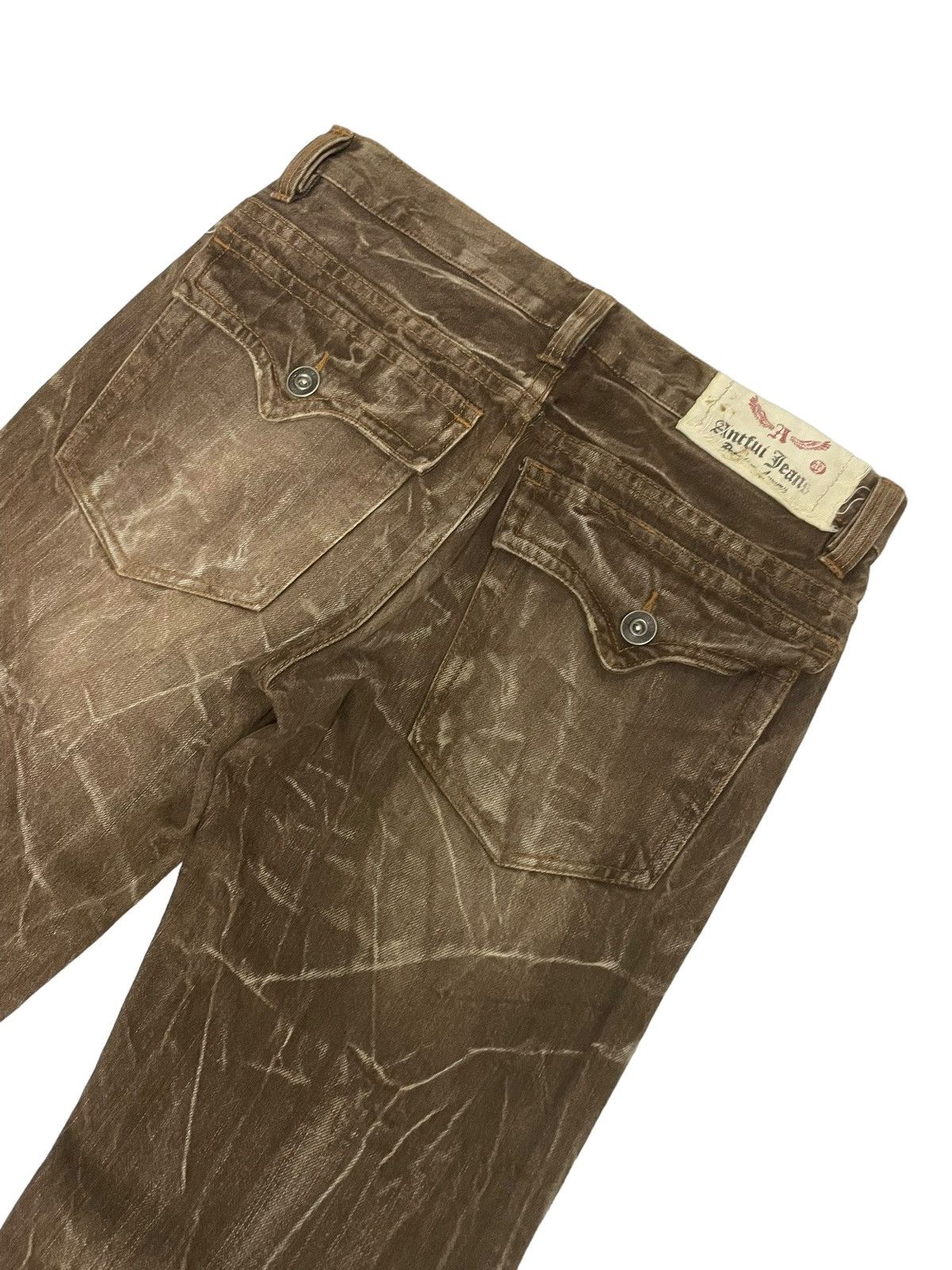 If Six Was Nine × Junya Watanabe × KMRii Antfui Japan Max Claw Mark Flared Distressed Jeans Size US 30 / EU 46 - 13 Thumbnail