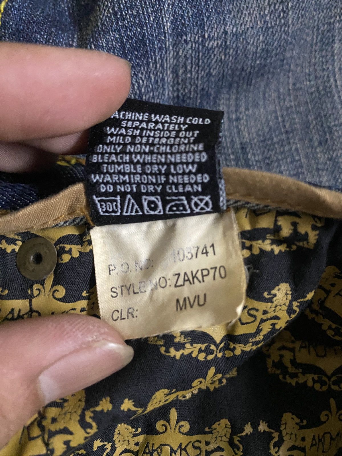 If Six Was Nine 2000's Akademiks Flared Tribal Seawash Jeans Size US 34 / EU 50 - 18 Thumbnail