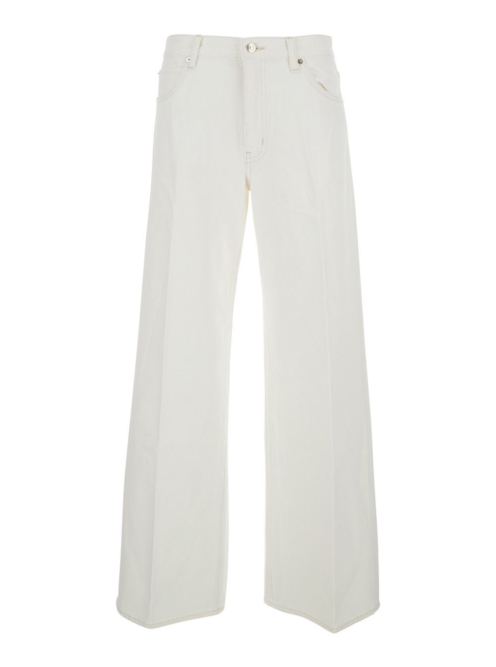 Frame 'The Stroll' White Jeans with Five-Pocket Design in Denim Woman Size 30" / US 8 / IT 44 - 1 Thumbnail