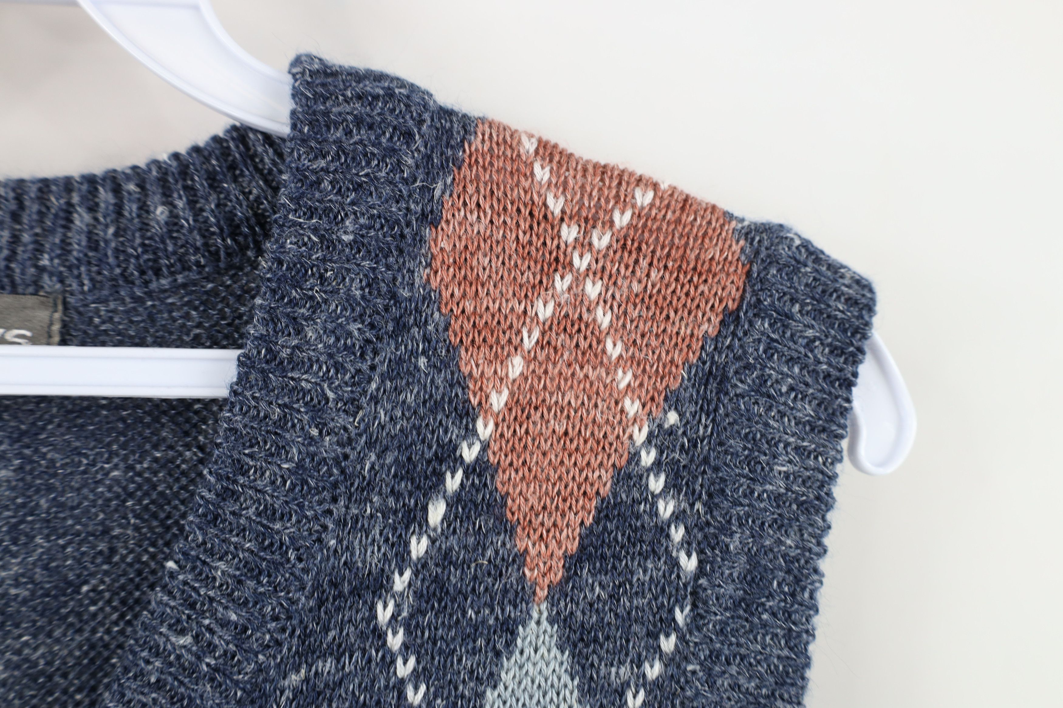 Vintage Vintage 90s Streetwear Argyle Diamond Knit Sweater Vest Size M / US 6-8 / IT 42-44 - 4 Thumbnail