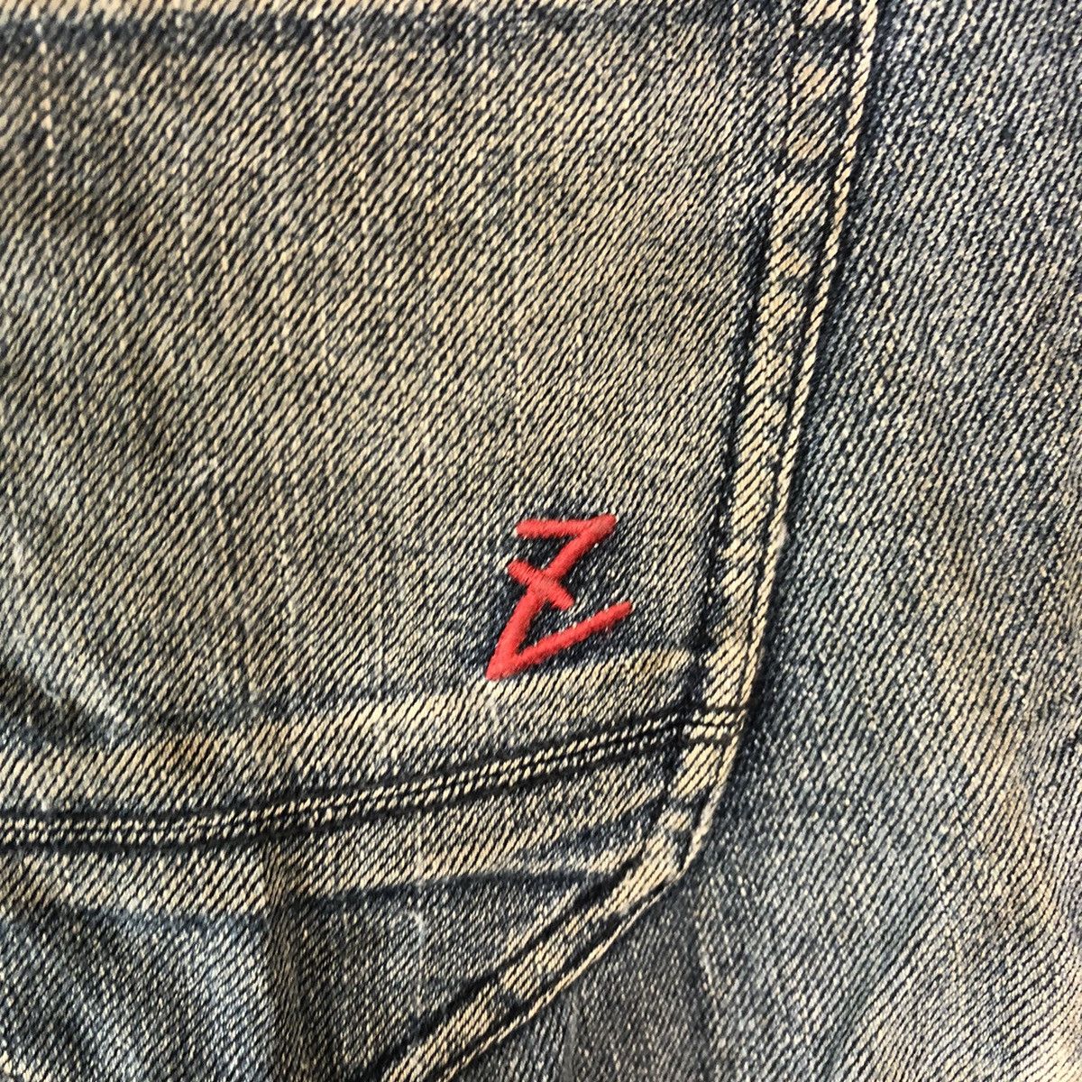 Japanese Brand Z Dragon Blue utility worker Multipocket cargo Pants #A2176 Size US 35 - 21 Thumbnail