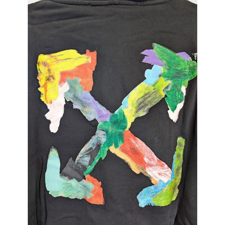 Off-White o1rshd1 Brush Arr Slim Hoodie in Black Multicolor Size US S / EU 44-46 / 1 - 11 Thumbnail