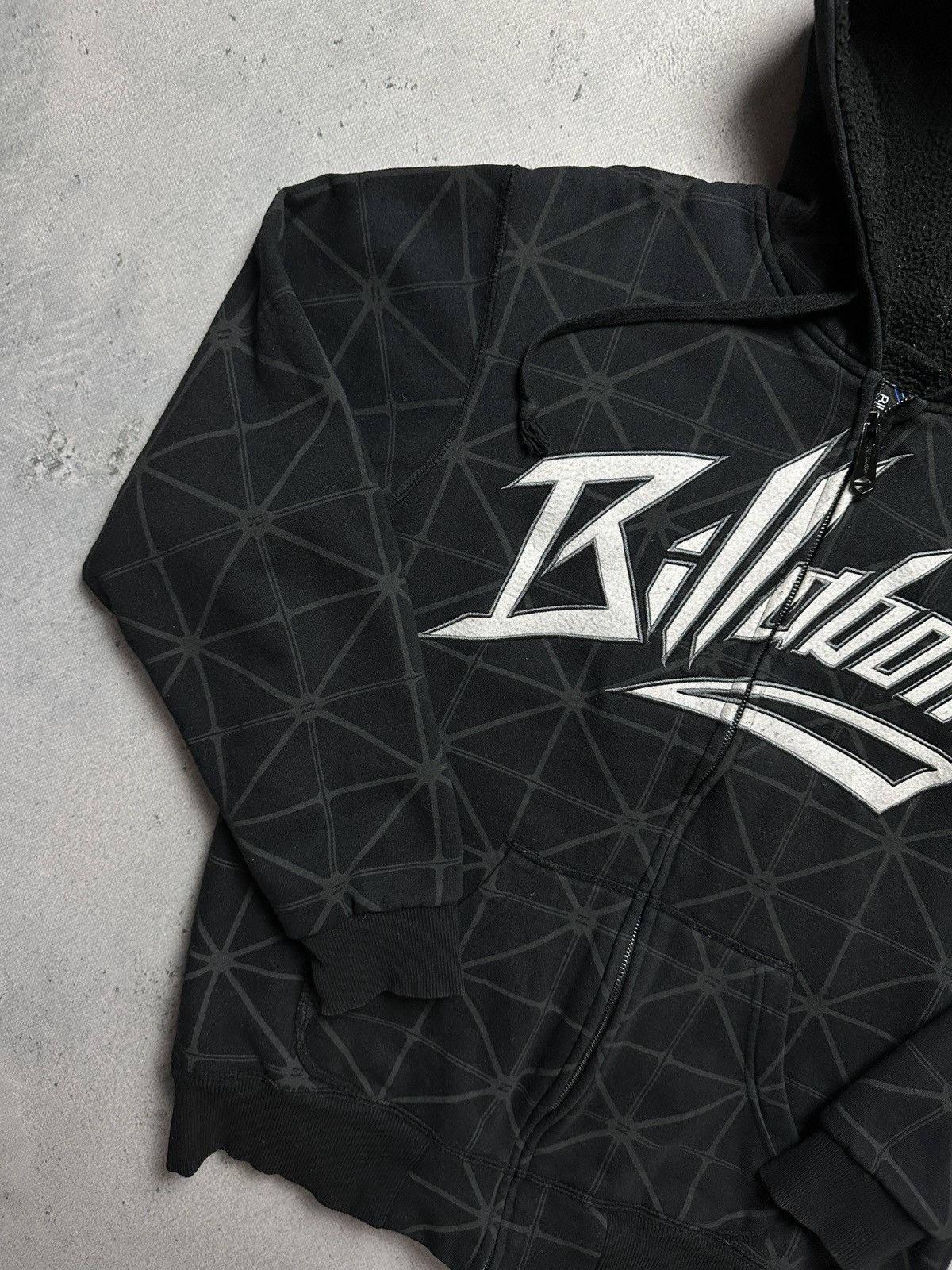 Vintage Billabong Zip Hoodie Embroidery Big Logo y2k SWAG