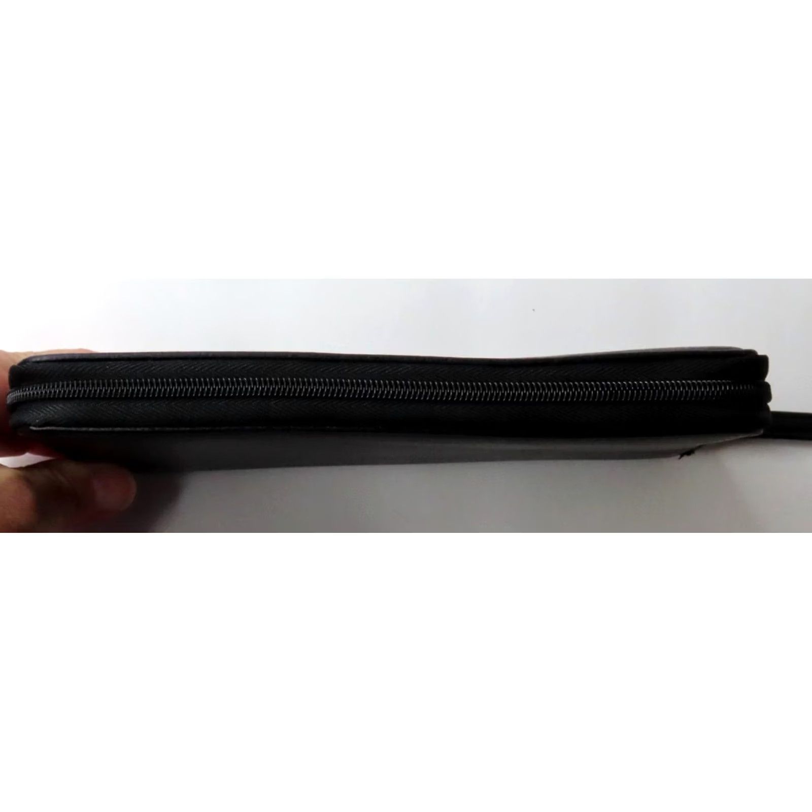 Nicole Miller VINTAGE Nicole Miller Wallet Black Zip-Around Wristlet Clutch 8x4.5 Inches Womens Wallet Size ONE SIZE - 3 Thumbnail