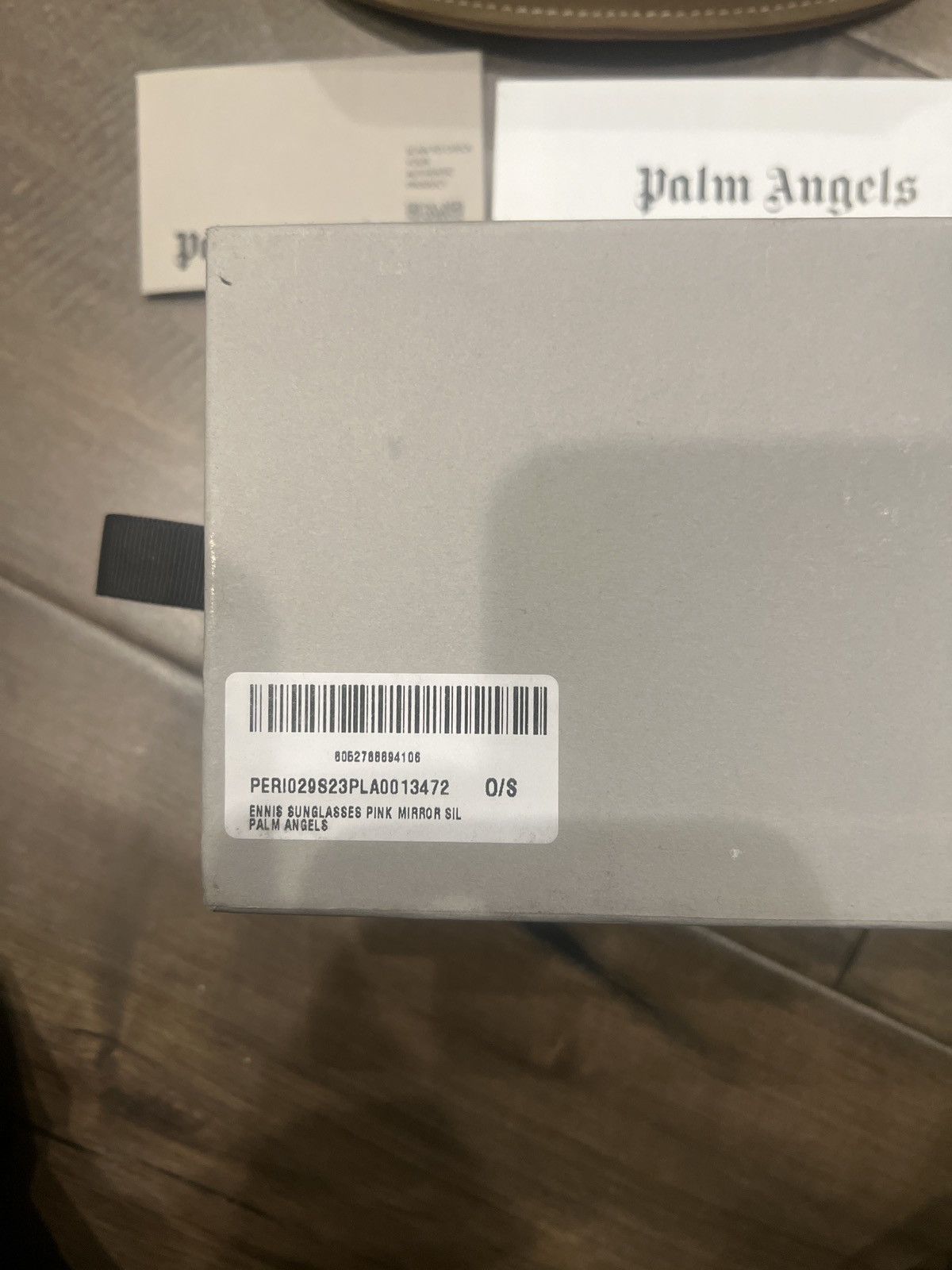 Palm Angels black, and silver sunglasses