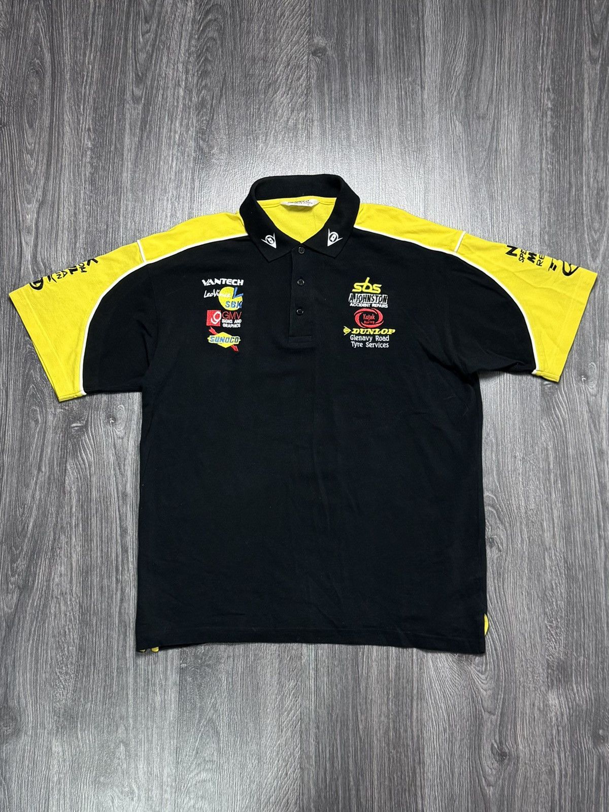 Dunlop × Formula 1 90s Vintage Racing Polo Shirt Dunlop F-1 Size US M / EU 48-50 / 2 - 1 Thumbnail