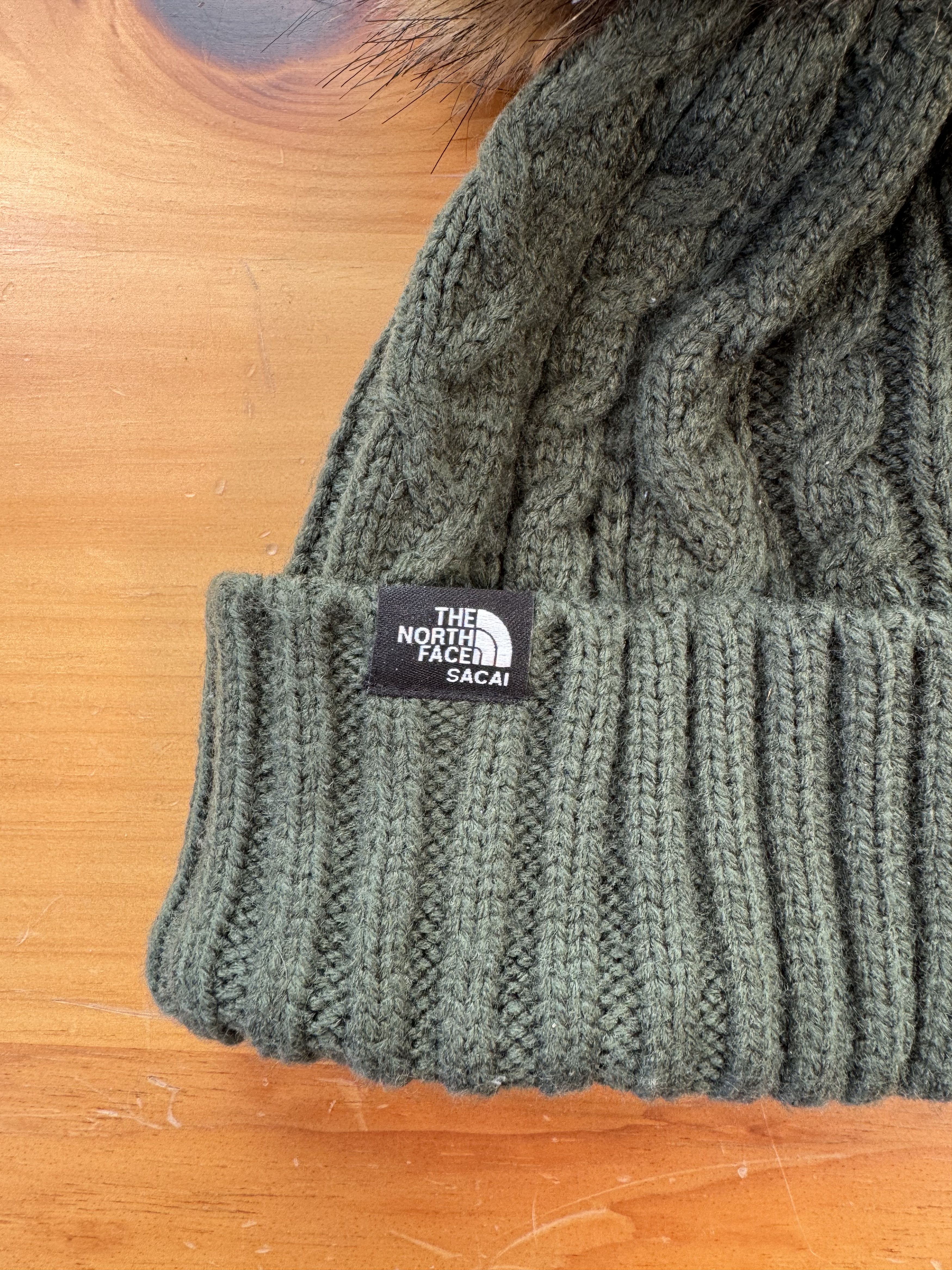 Sacai × The North Face Rare Unique Sacai north face oversized fur ball beanie Size ONE SIZE - 3 Thumbnail