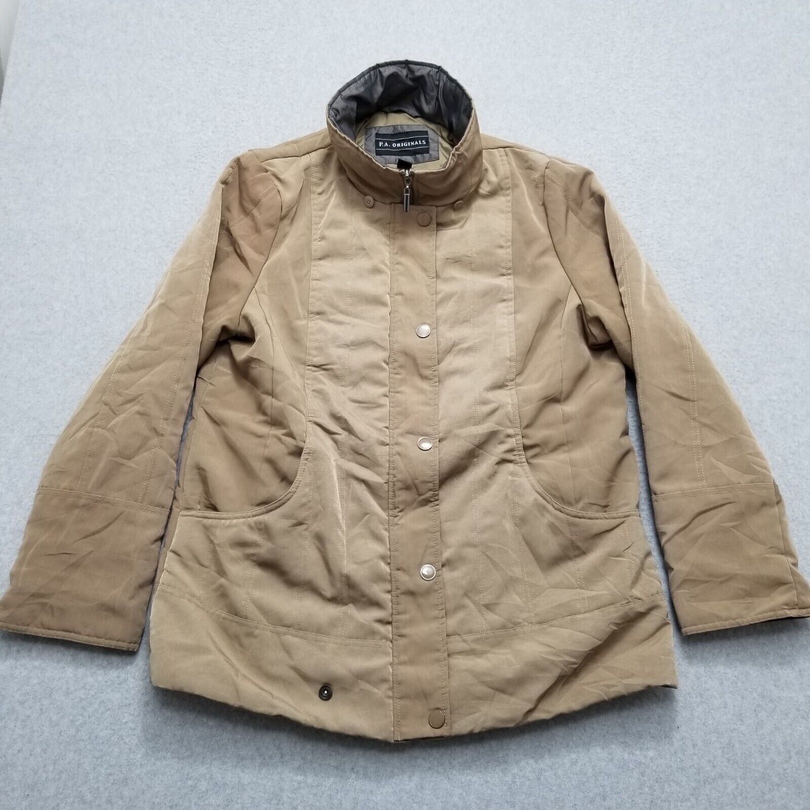 Other PA Originals Jacket Womens Large Beige Pockets Zip Size L / US 10 / IT 46 - 1 Thumbnail