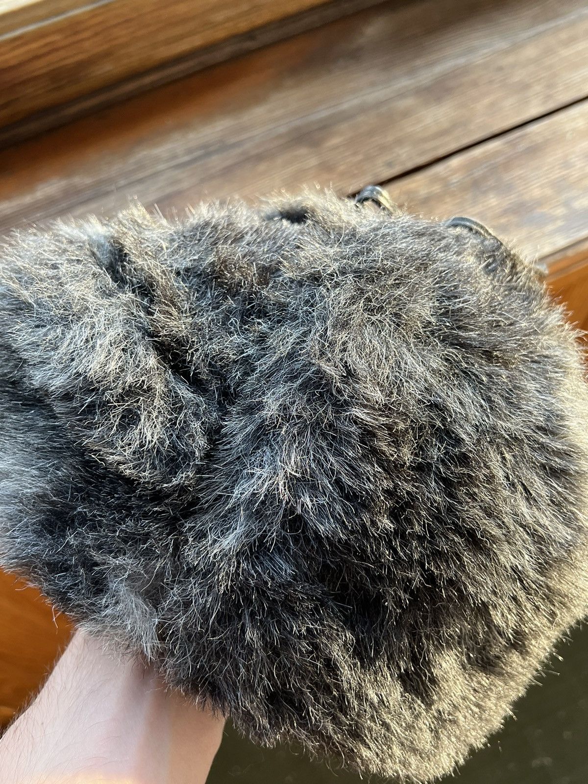 Hat Club Y2K Faux Fur Ushanka Vintage Fuzzy Trapper Hat Huge Size ONE SIZE - 5 Thumbnail