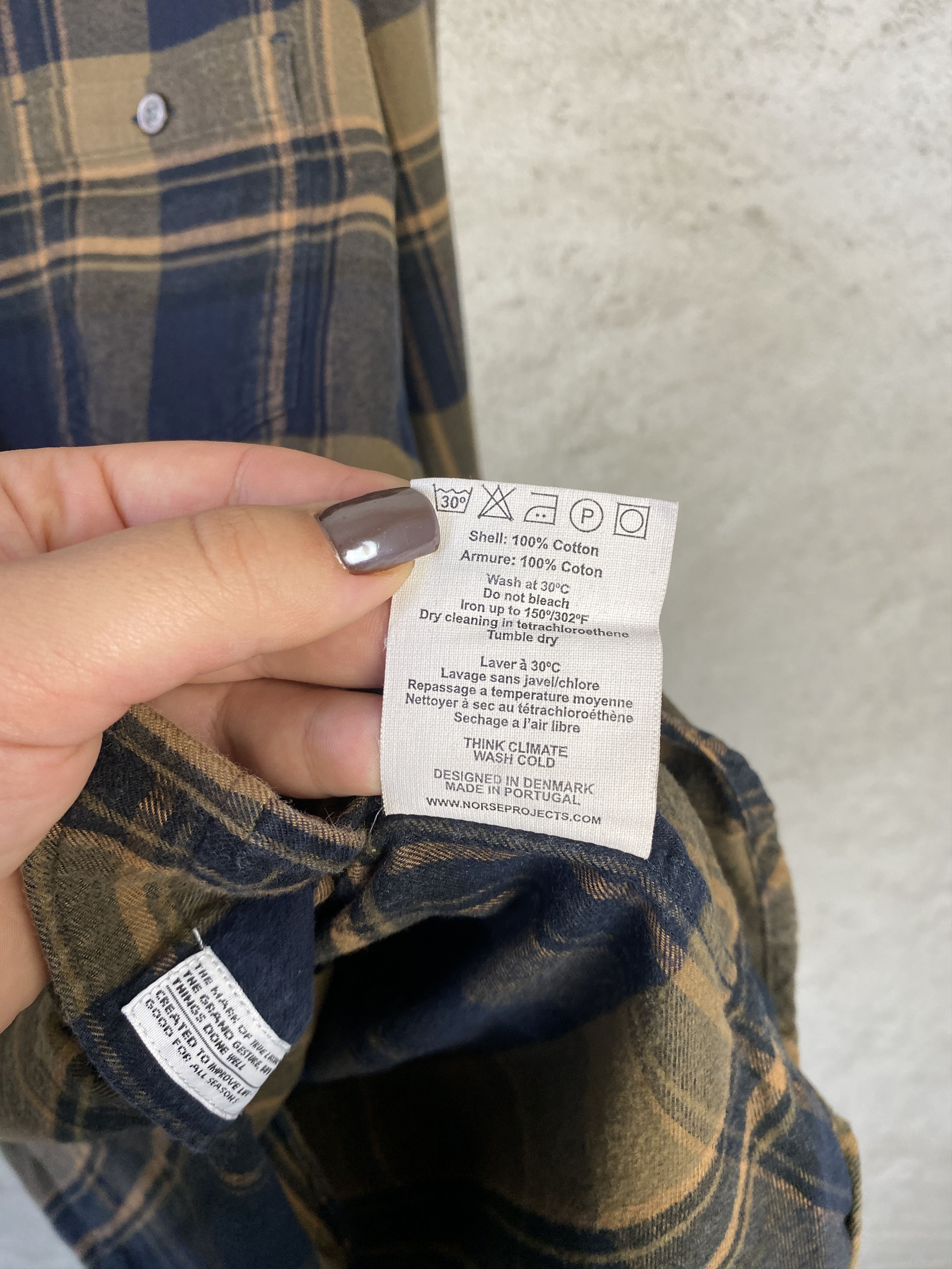 Norse Projects Norse Projects Anton Brushed Flannel Check casual shirt Size US M / EU 48-50 / 2 - 5 Thumbnail