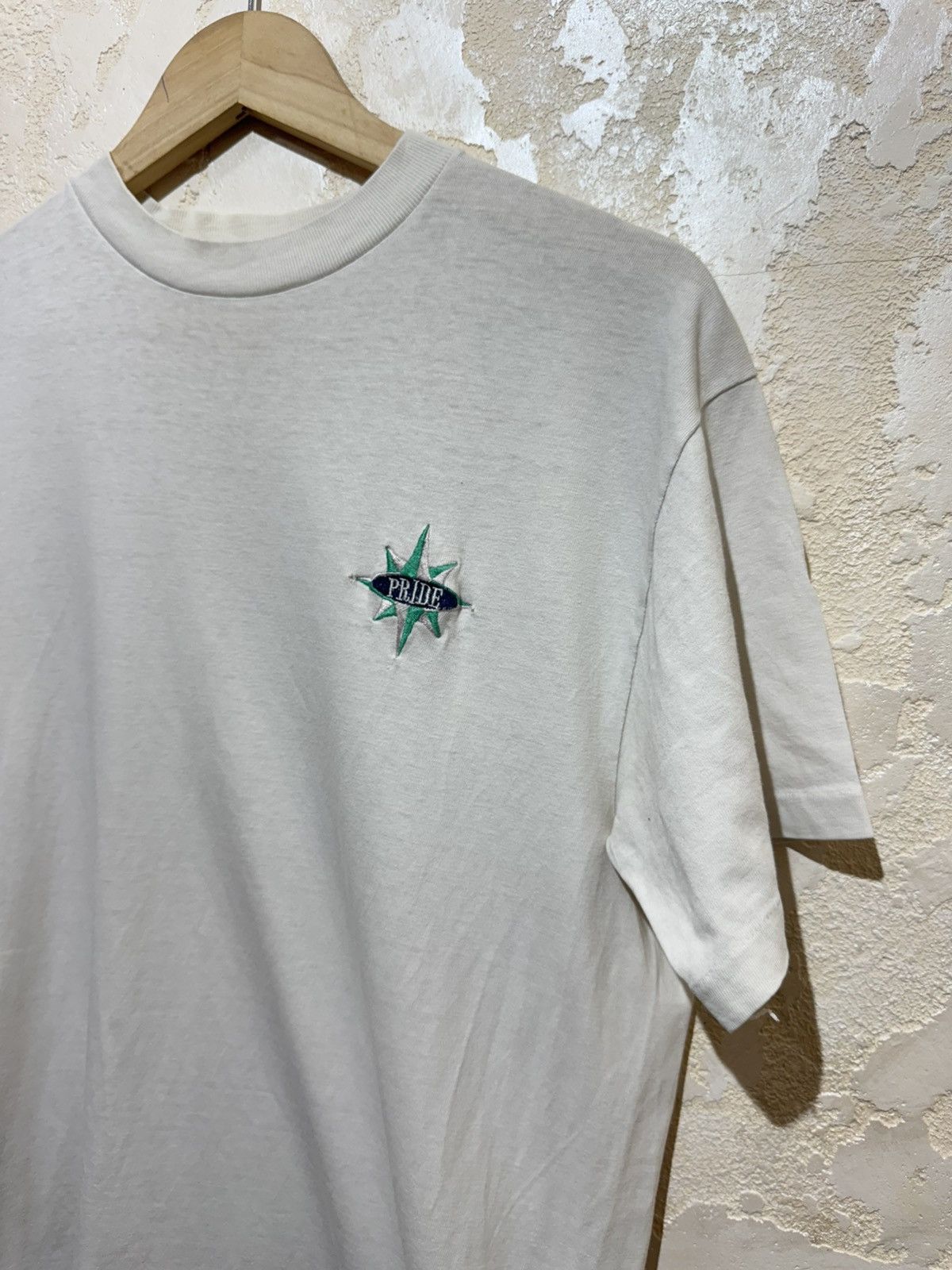 Vintage Vintage 90s Don't Panic Distressed Single Stitch T Shirt Size US M / EU 48-50 / 2 - 4 Thumbnail