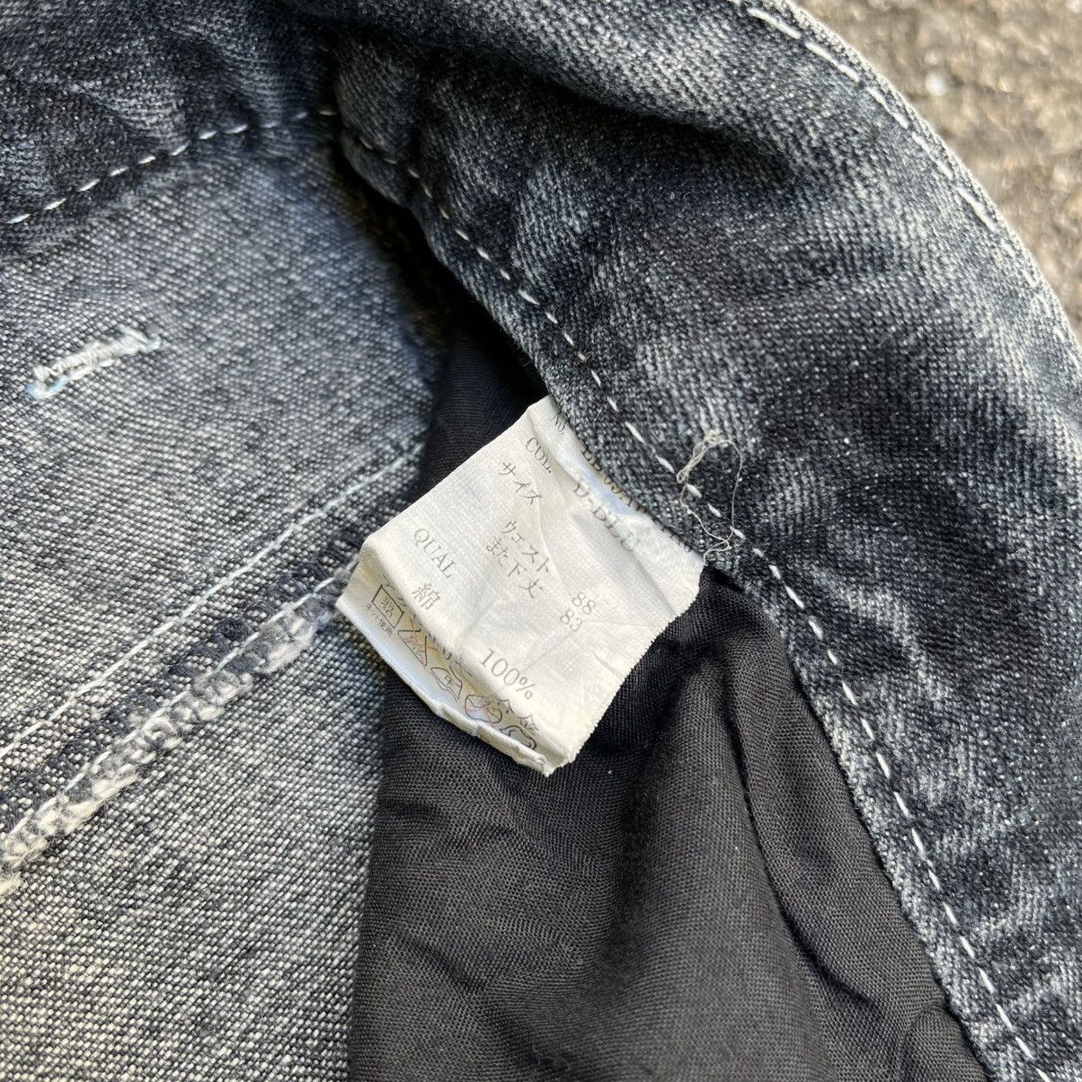 Japanese Brand Low Box Distressed Boro Acid Wash Slim Straight Jeans Punk Size US 32 / EU 48 - 9 Thumbnail