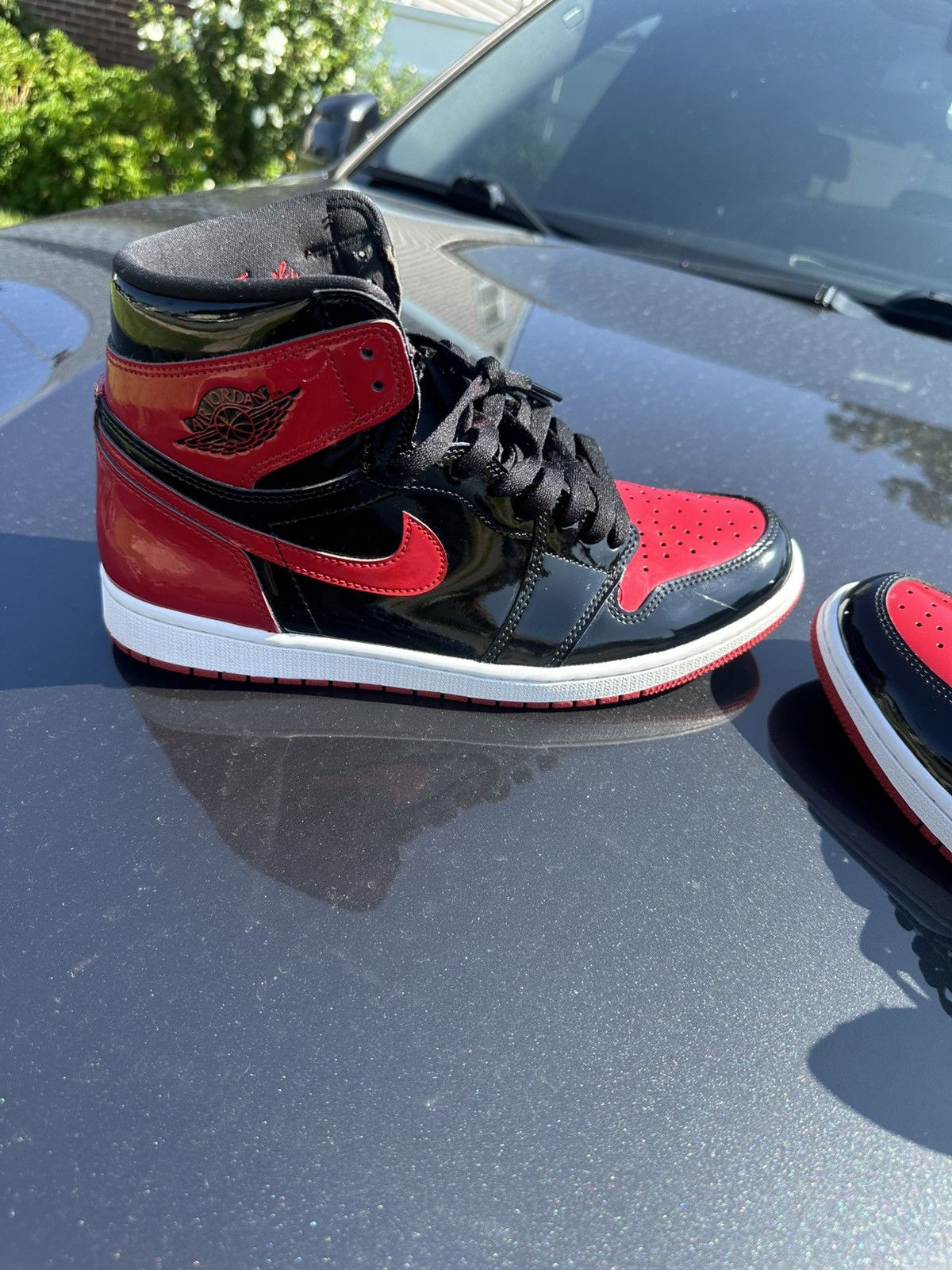 Jordan Brand Air Jordan 1 Retro High OG “Patent Bred” Size US 11.5 / EU 44-45 - 12 Thumbnail