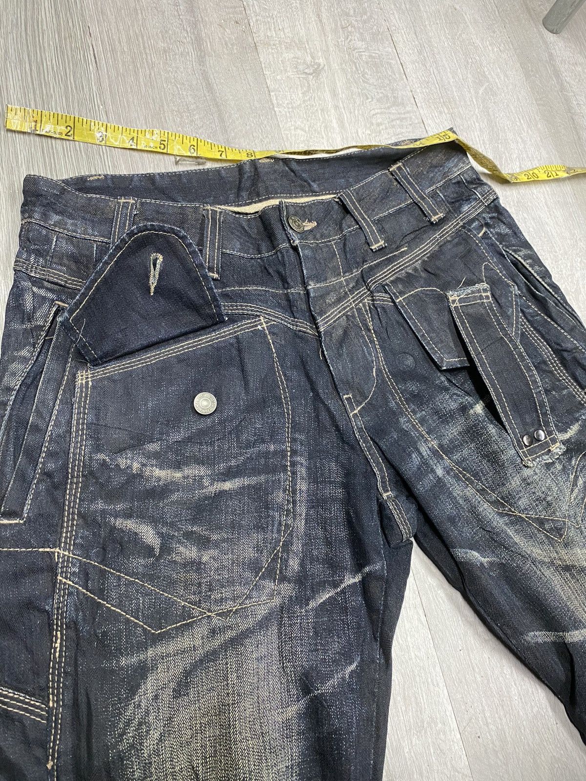 If Six Was Nine × Japanese Brand × PPFM Rare PPFM Punk Denim Multipocket Size US 32 / EU 48 - 9 Thumbnail