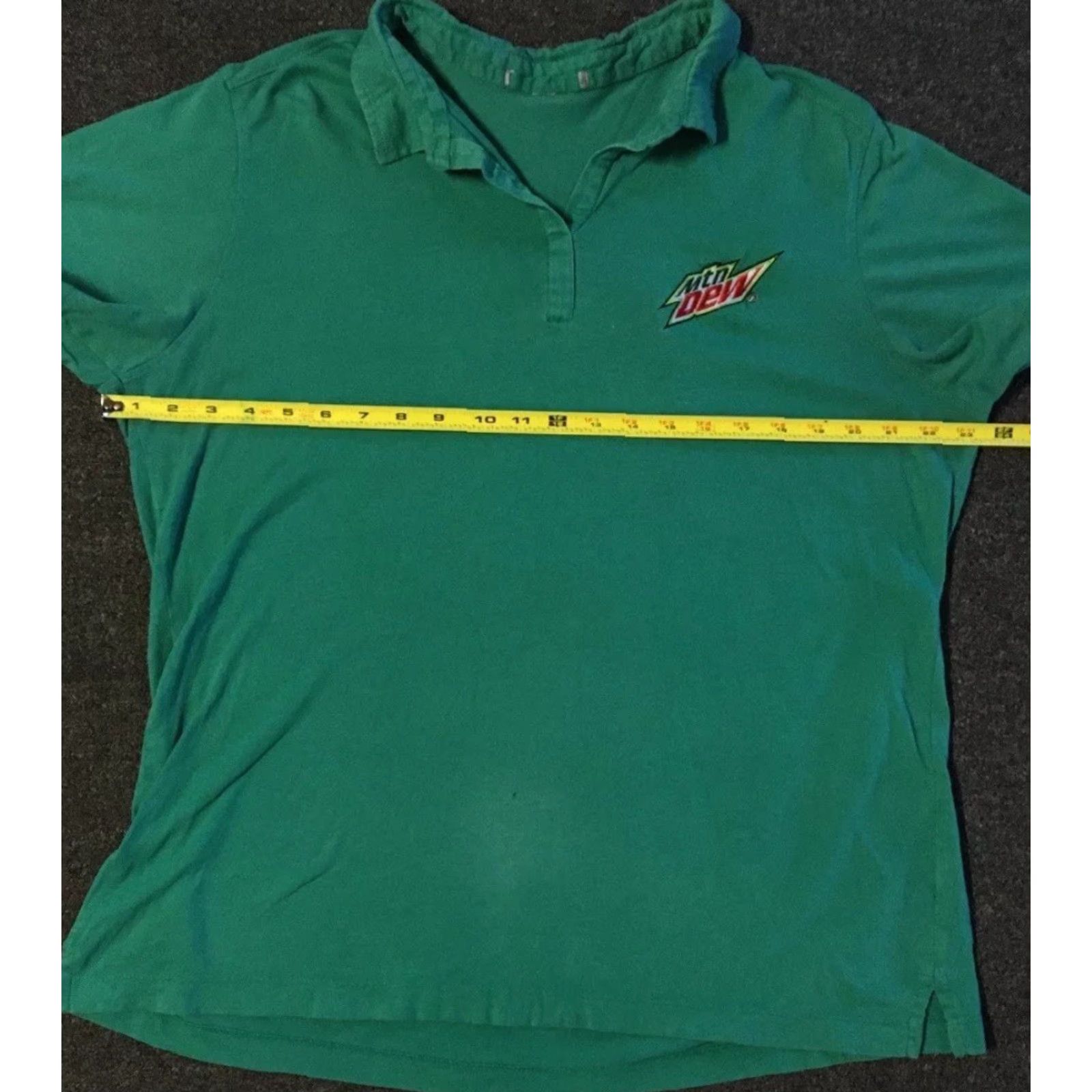 Vintage Vtg Mountain Dew Faded Promo Polo Shirt M Soda Junk Food Coke Grunge 90s Y2K Size US M / EU 48-50 / 2 - 7 Thumbnail