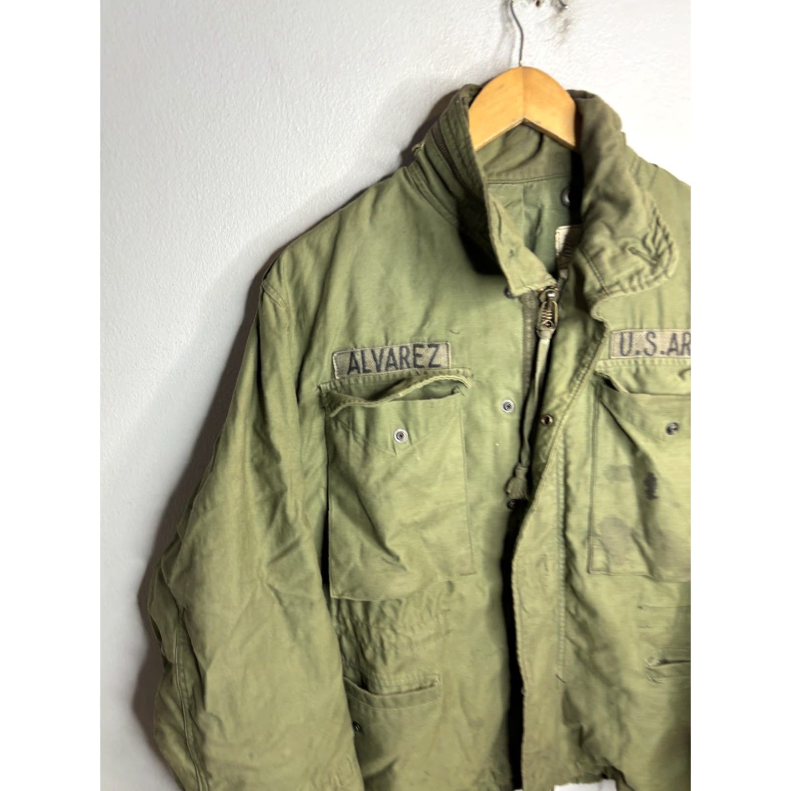 Vintage VINTAGE John Ownbey Coat Mens Small Short Green Cold Weather Field Army Jacket Size US S / EU 44-46 / 1 - 2 Thumbnail