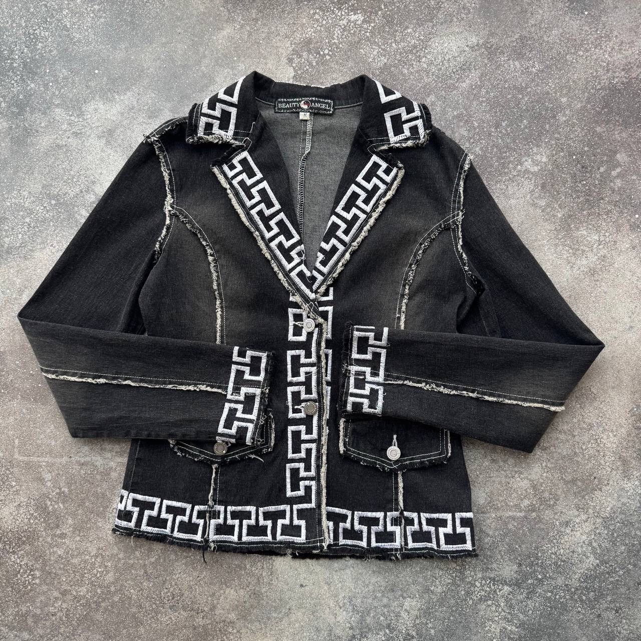 Hysteric Glamour × If Six Was Nine × Japanese Brand Beauty Angel Paris Vintage Gothic Denim Jacket Size M / US 6-8 / IT 42-44 - 2 Thumbnail