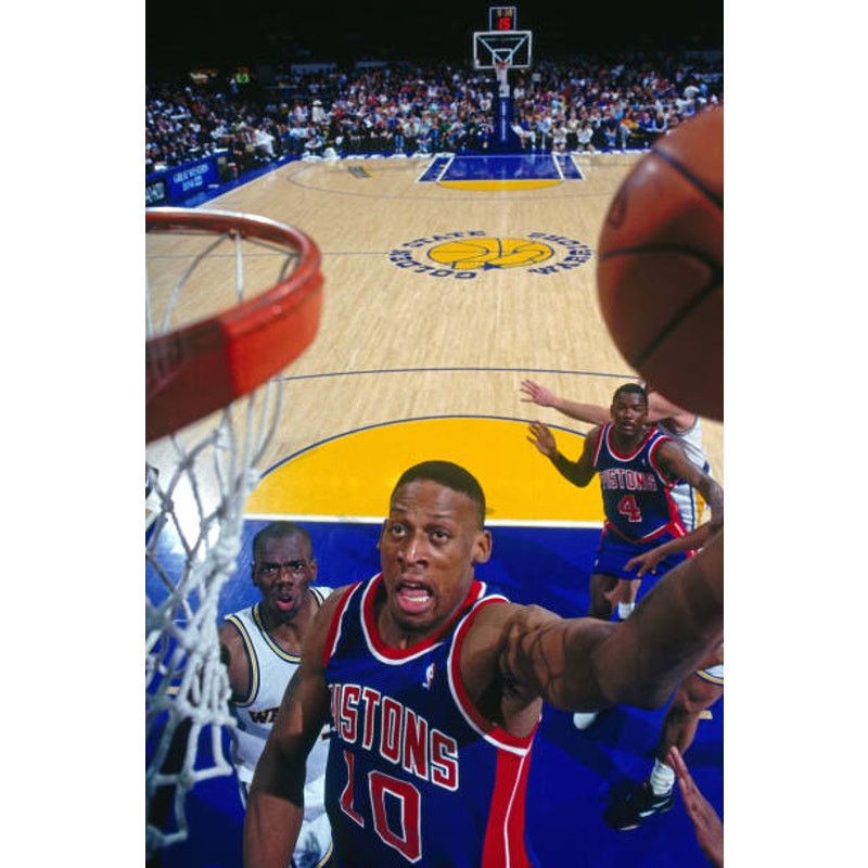NBA × Starter Detroit Pistons 90s Two HYPE SALEM pullover XL black NBA vtg Size US XL / EU 56 / 4 - 9 Thumbnail