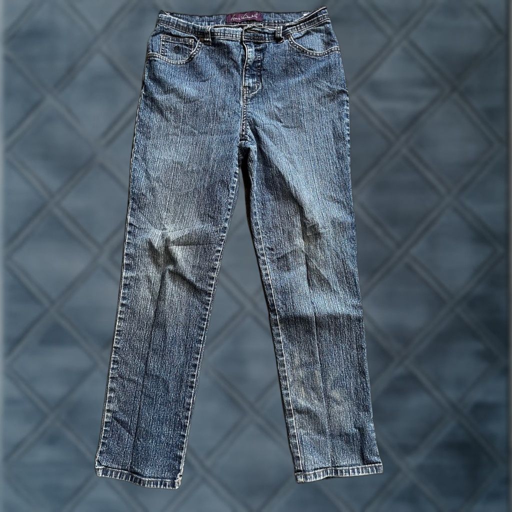 Gloria Vanderbilt Gloria Vanderbilt Amanda Jeans Tapered 8P 8 Regular Blue Denim Cotton Elastane Women Modern Stretch 90s Vintage No Size 30" / US 8 / IT 44 - 1 Thumbnail