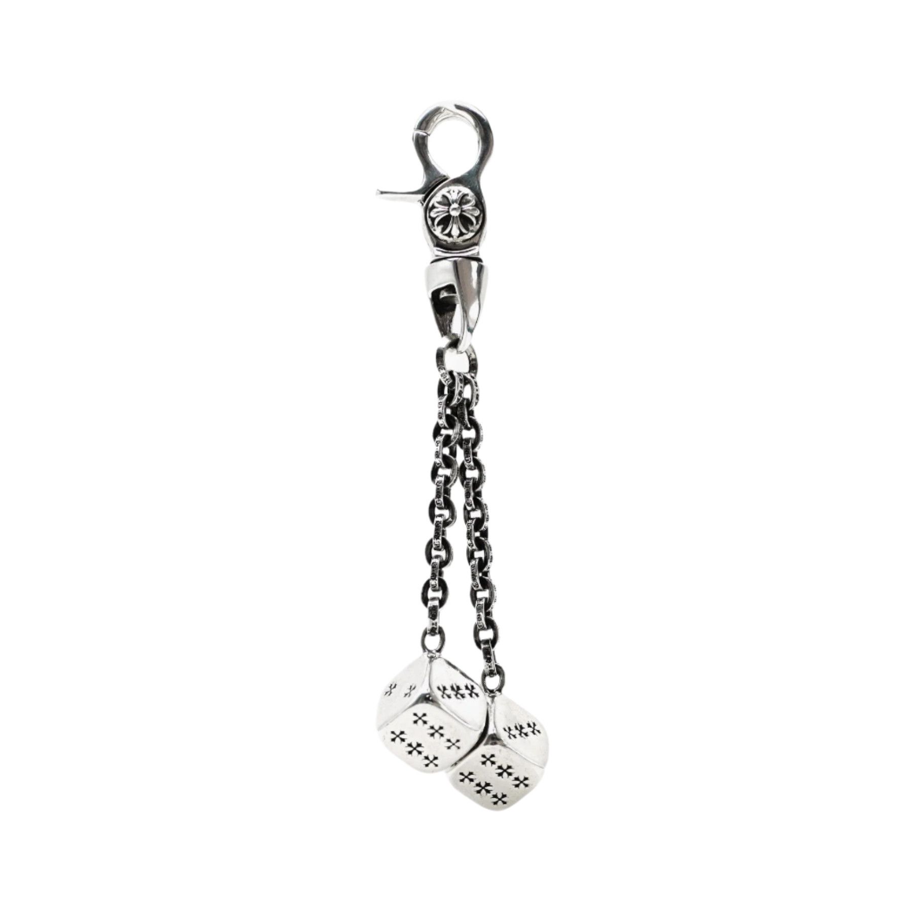 Chrome Hearts Silver Dice Key Chain