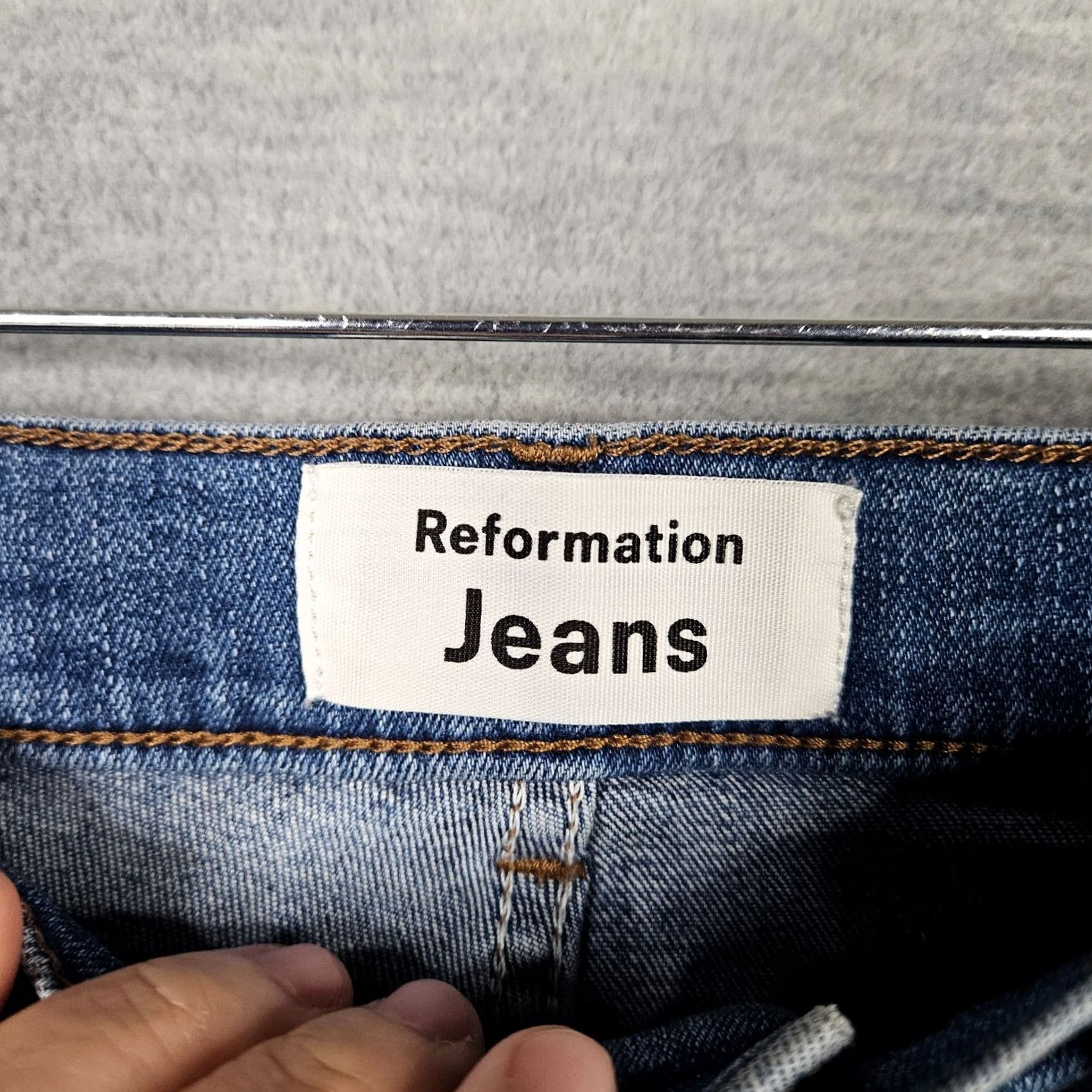 Reformation Reformation Jeans Women's Wash Destin Five Pockets Casual Size 27 Blue Regular Denim Pocketed Front Not apply 92% Organic cotton 8% Elastane X Size 27" / US 4 / IT 40 - 3 Thumbnail