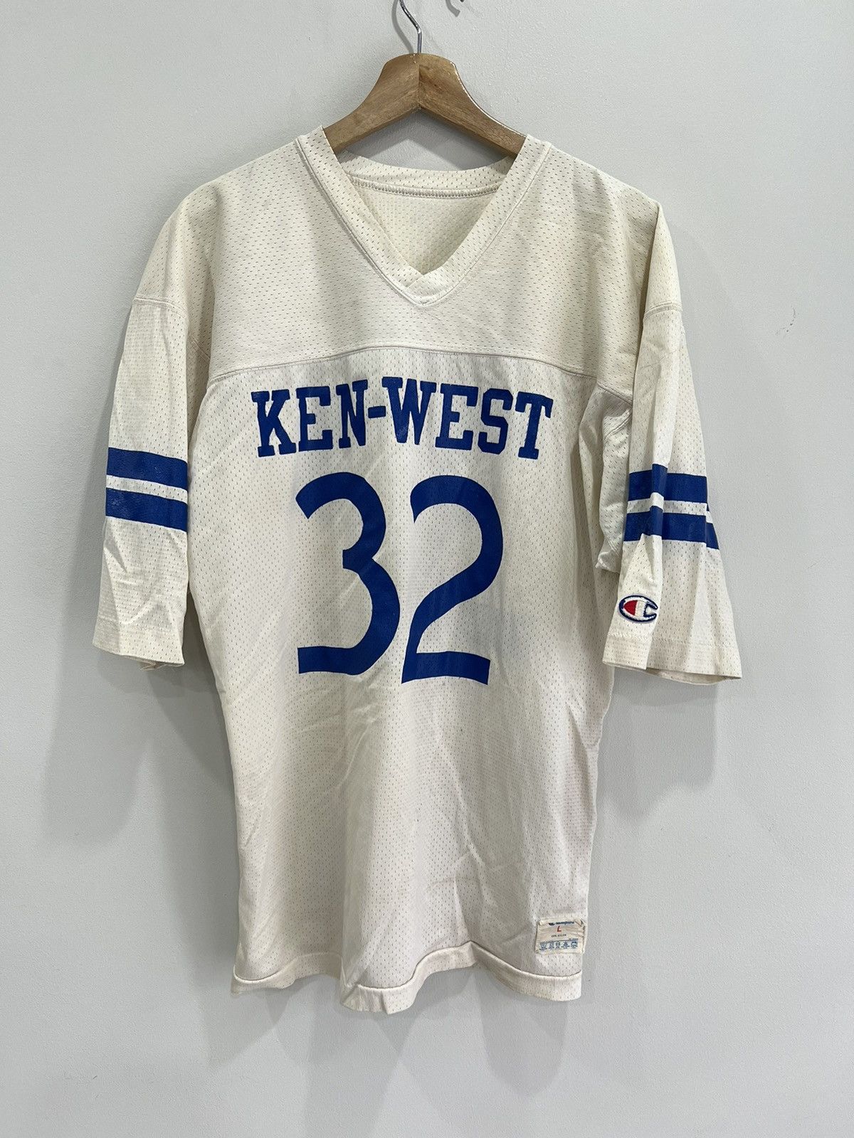 Champion Vintage Champion Football Jersey Ken West kenmore sweater Size US L / EU 52-54 / 3 - 1 Thumbnail