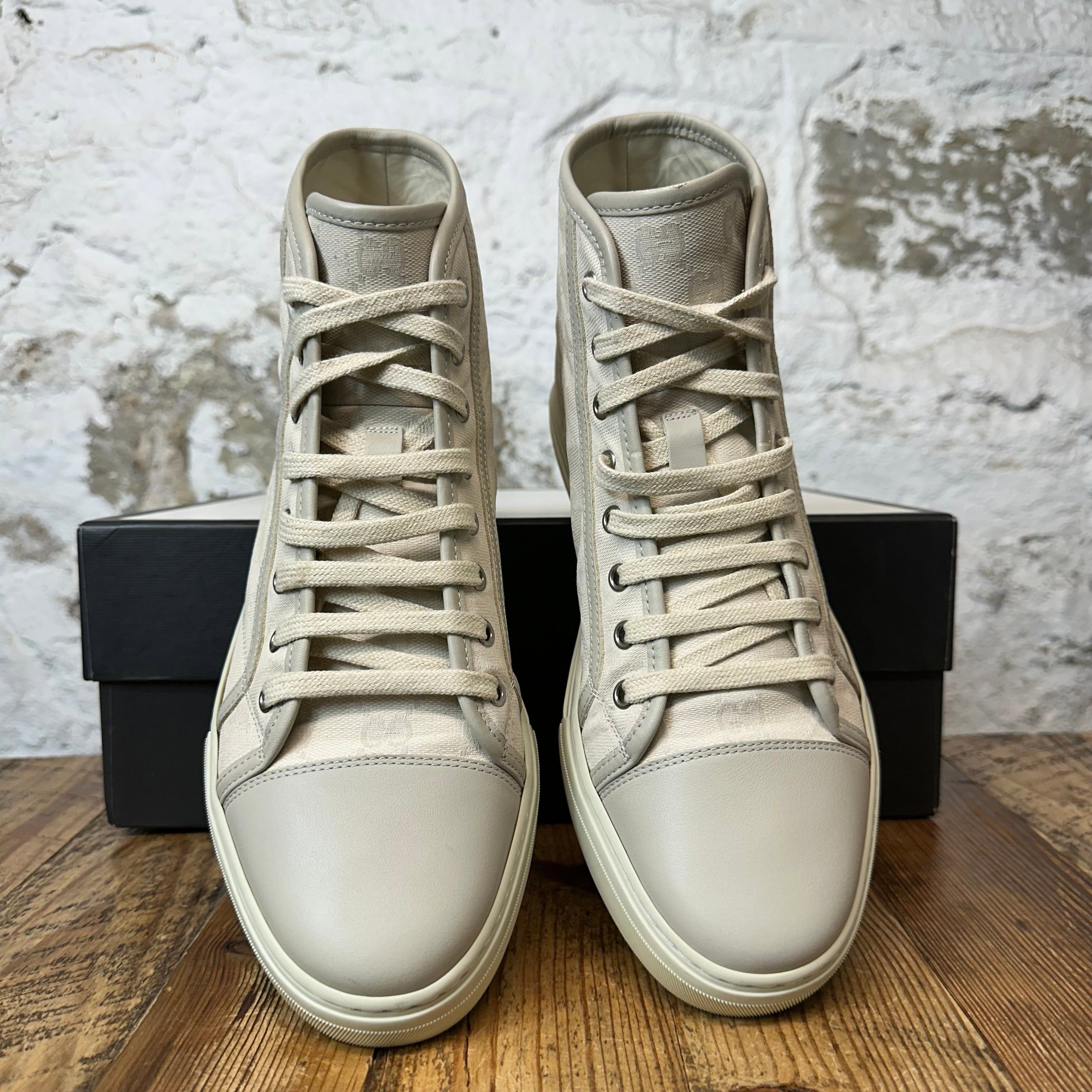 Gucci Gucci High Beige GG Monogram Sneaker Sz 8.5 Size US 8.5 / EU 41-42 - 3 Thumbnail