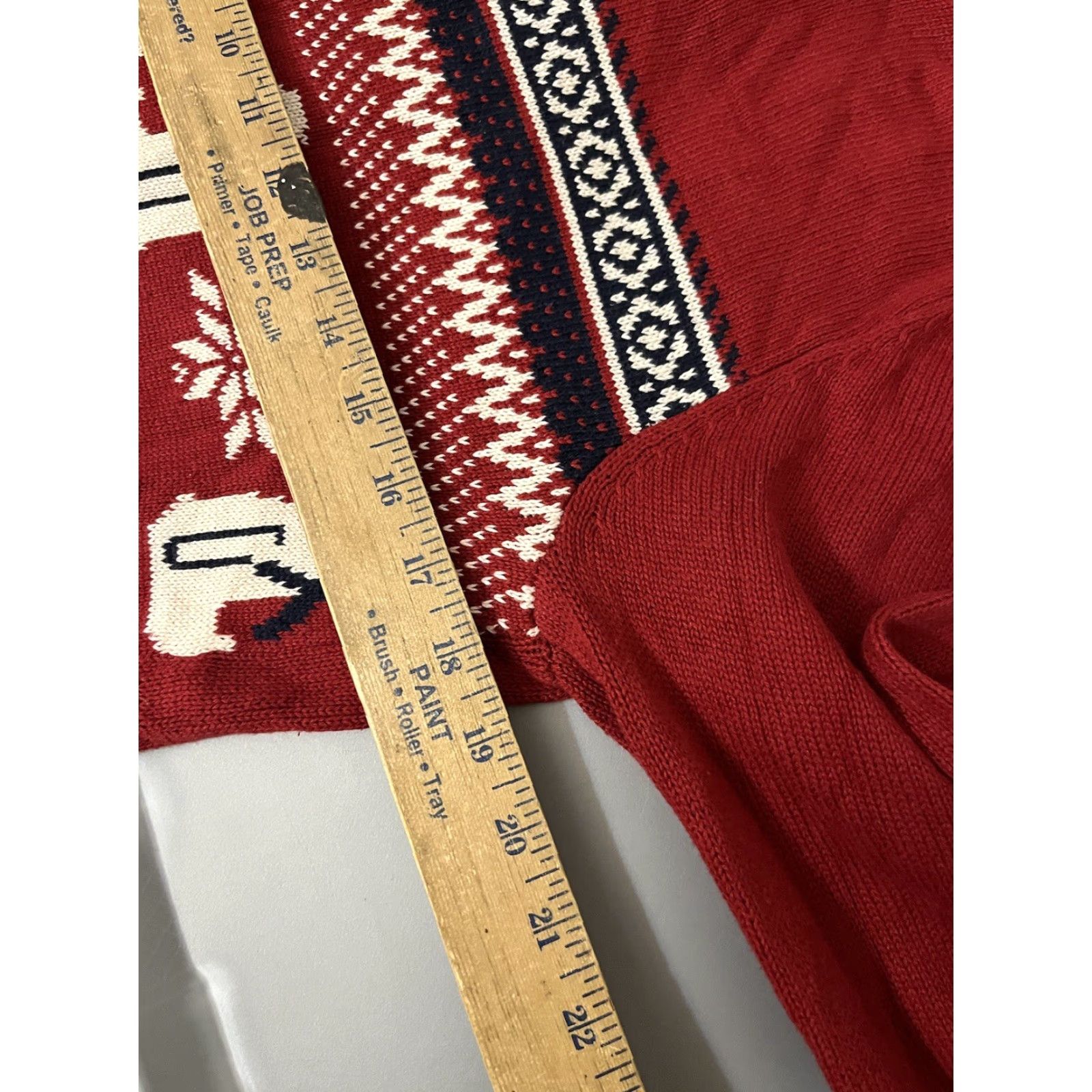 Dockers VINTAGE DOCKERS Christmas Sweater Shirt Mens Small Red Cotton Geometric Knit Crew Neck Pullover Holiday Christmas 70s 80s Size US S / EU 44-46 / 1 - 5 Thumbnail