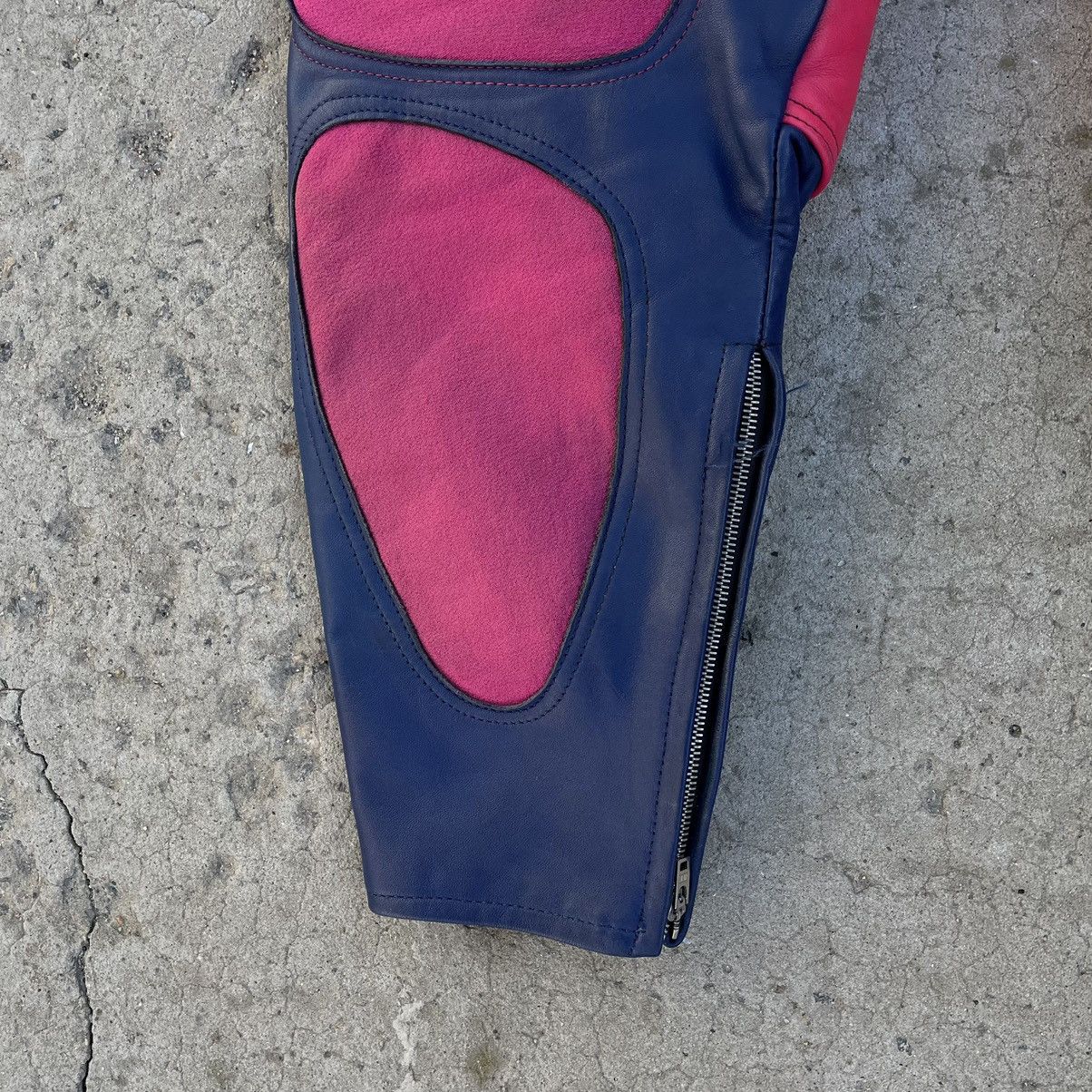 Leather × Vintage Vintage Leather Pants Moto Pro Sports Y2K 90s USA style Size US 31 - 10 Thumbnail