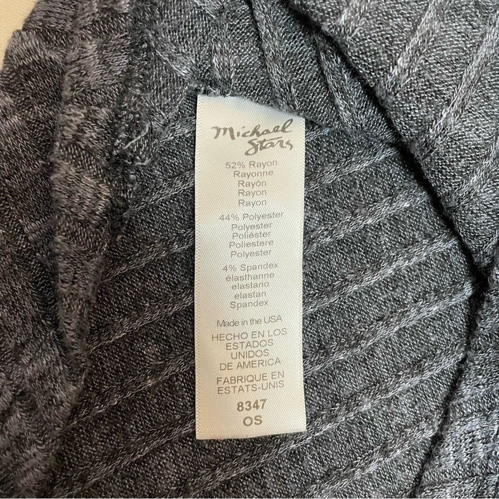 Michael Stars Michael Stars Ribbed Long Sleeve Ruched One Side Rayon Swea Size ONE SIZE - 8 Thumbnail