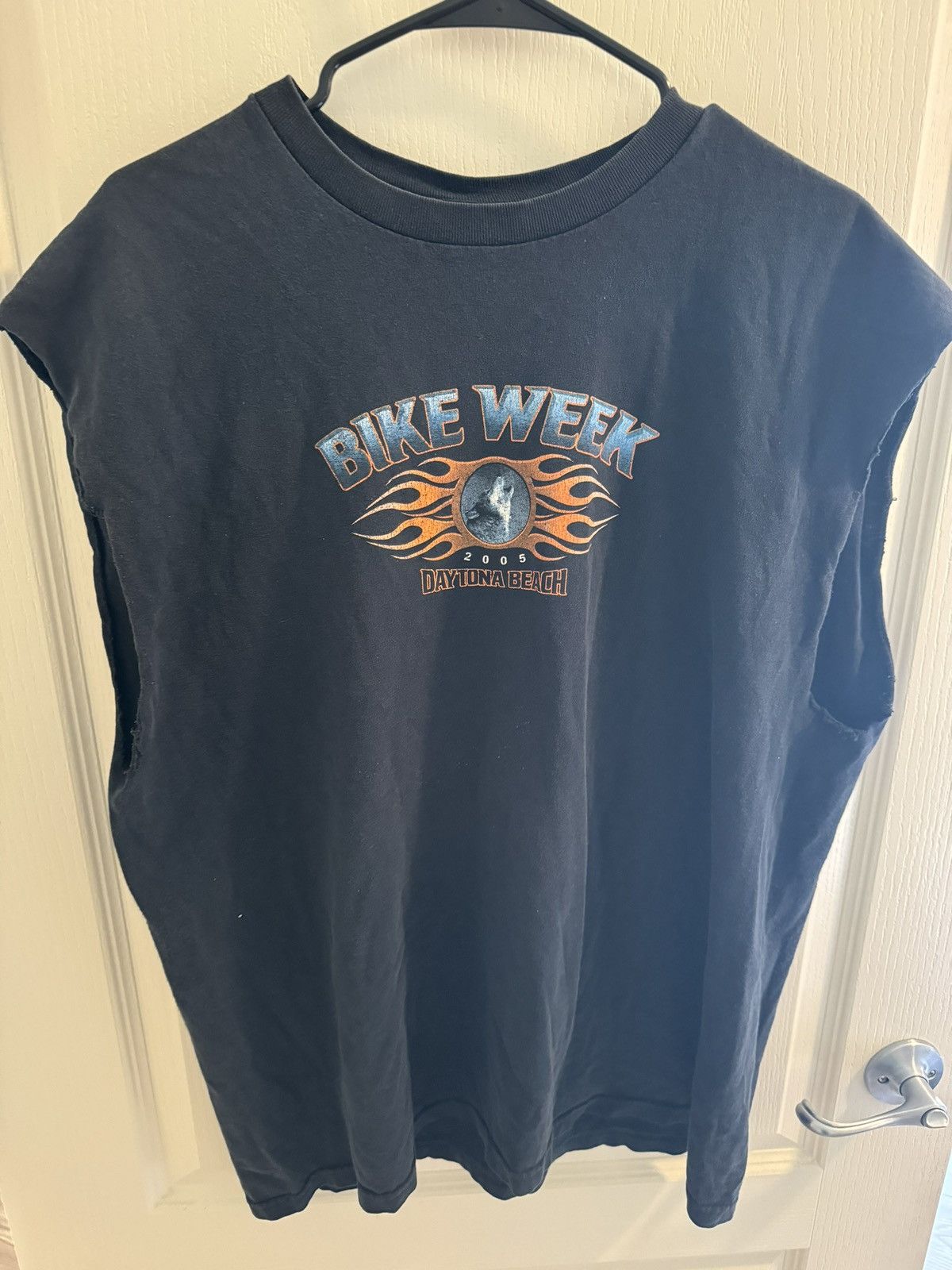 Vintage Daytona Beach Bike Week 2005 Sleeveless Tee Size US XL / EU 56 / 4 - 1 Thumbnail