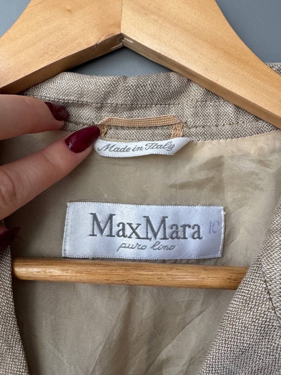 Max Mara Max Mara Weekend Women's Bronze Brown Linen Blazer Jacket Size S / US 4 / IT 40 - 5 Thumbnail