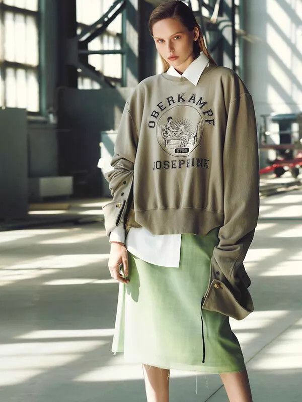 Maison Margiela Maison Margiela S/S17 Retro Print Deconstructed Sweatshirts Size XS / US 0-2 / IT 36-38 - 8 Thumbnail