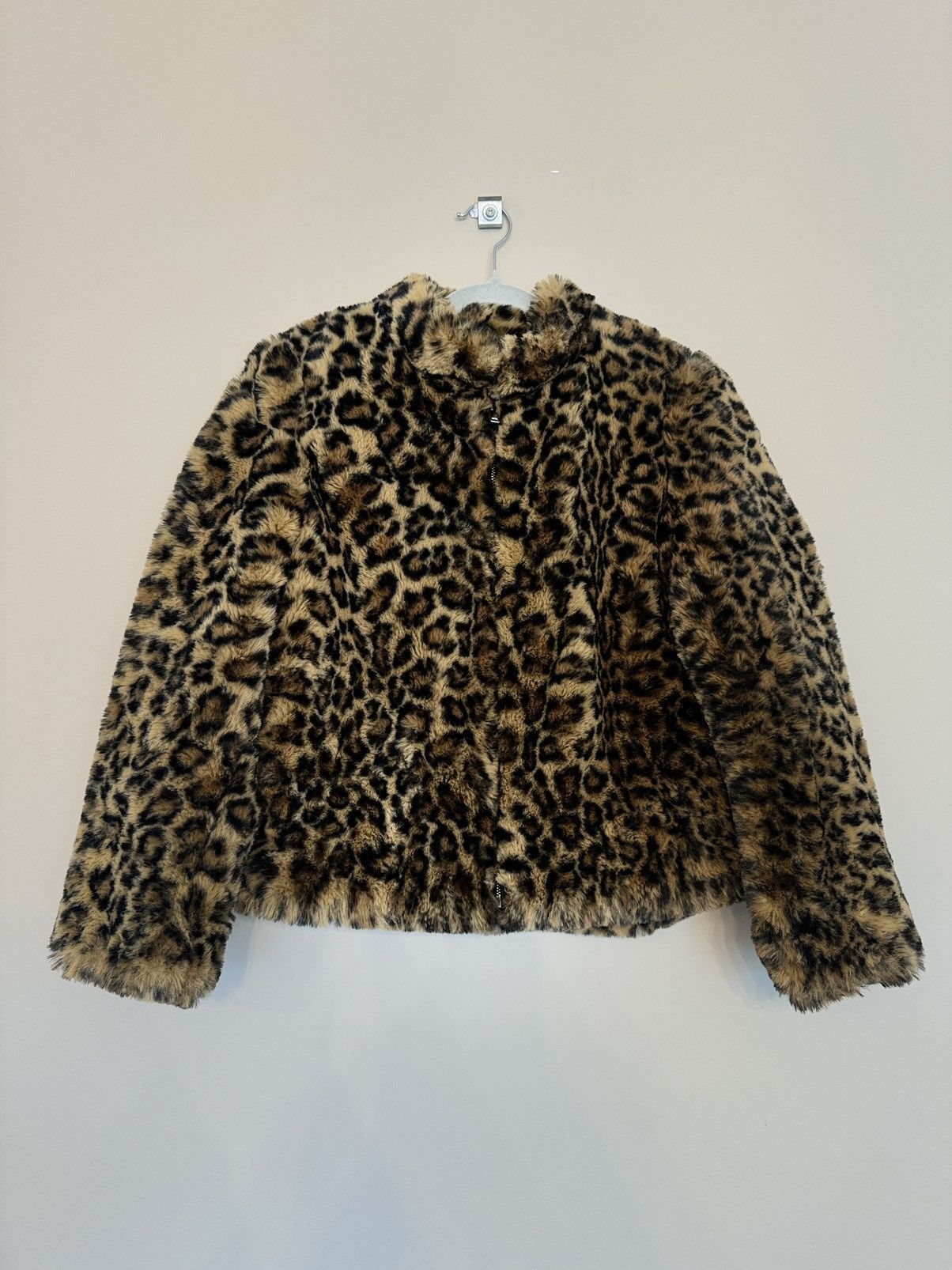 Vintage Zara trf collection Leopard jacket zip up hype glamour Size S / US 4 / IT 40 - 3 Thumbnail