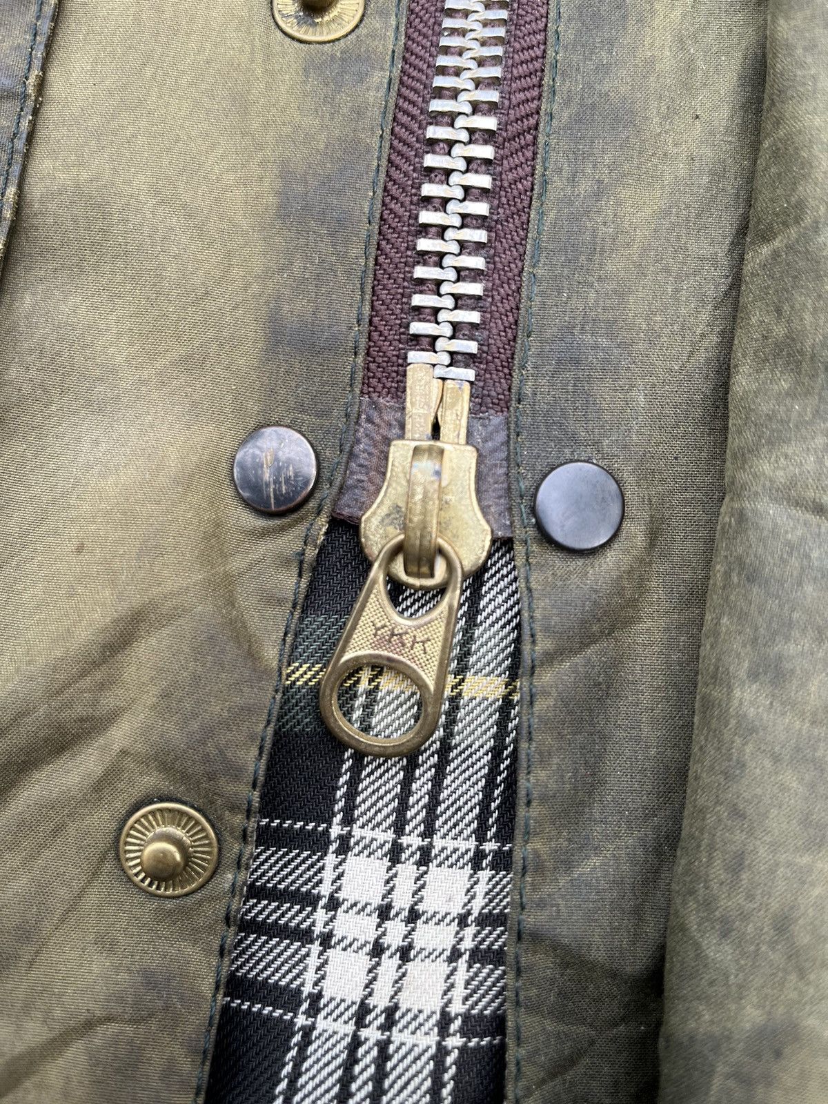 Barbour × Vintage Vtg Barbour Beaufort Jacket Zip Up Size US M / EU 48-50 / 2 - 15 Thumbnail