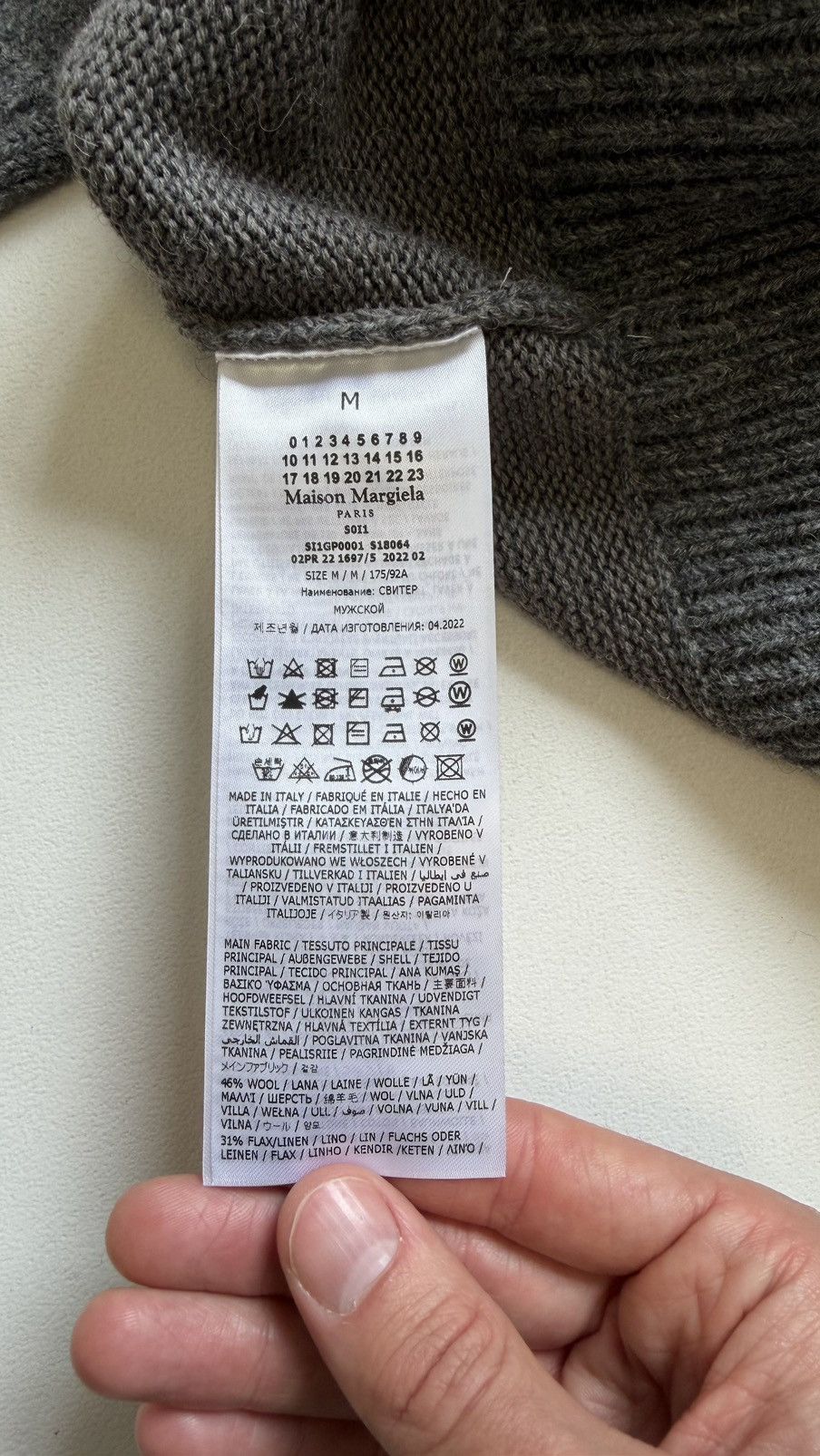 Maison Margiela A/W 21 Distressed Hems Wool Sweater Size US M / EU 48-50 / 2 - 11 Thumbnail