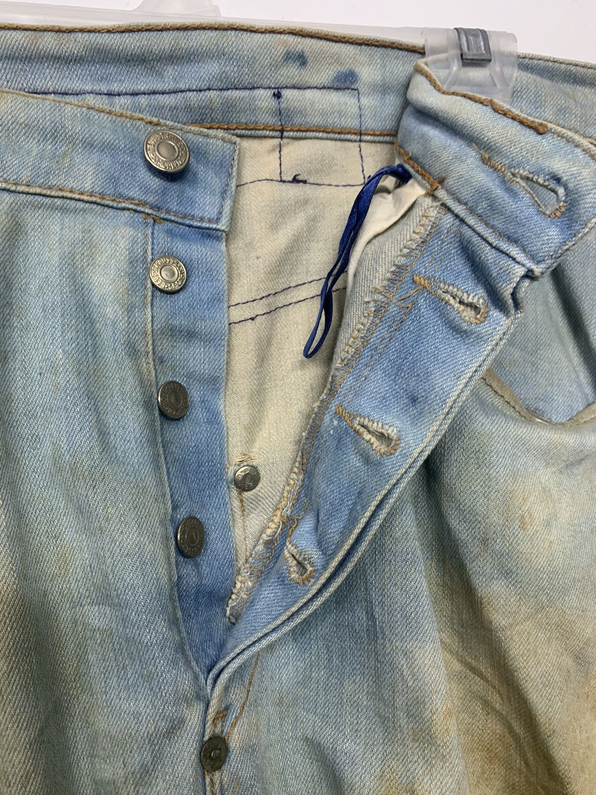 Levi's Vintage Clothing Rare Levi's Engineered Jeans Acid Washed Printed Mens Jeans Size US 35 - 4 Thumbnail