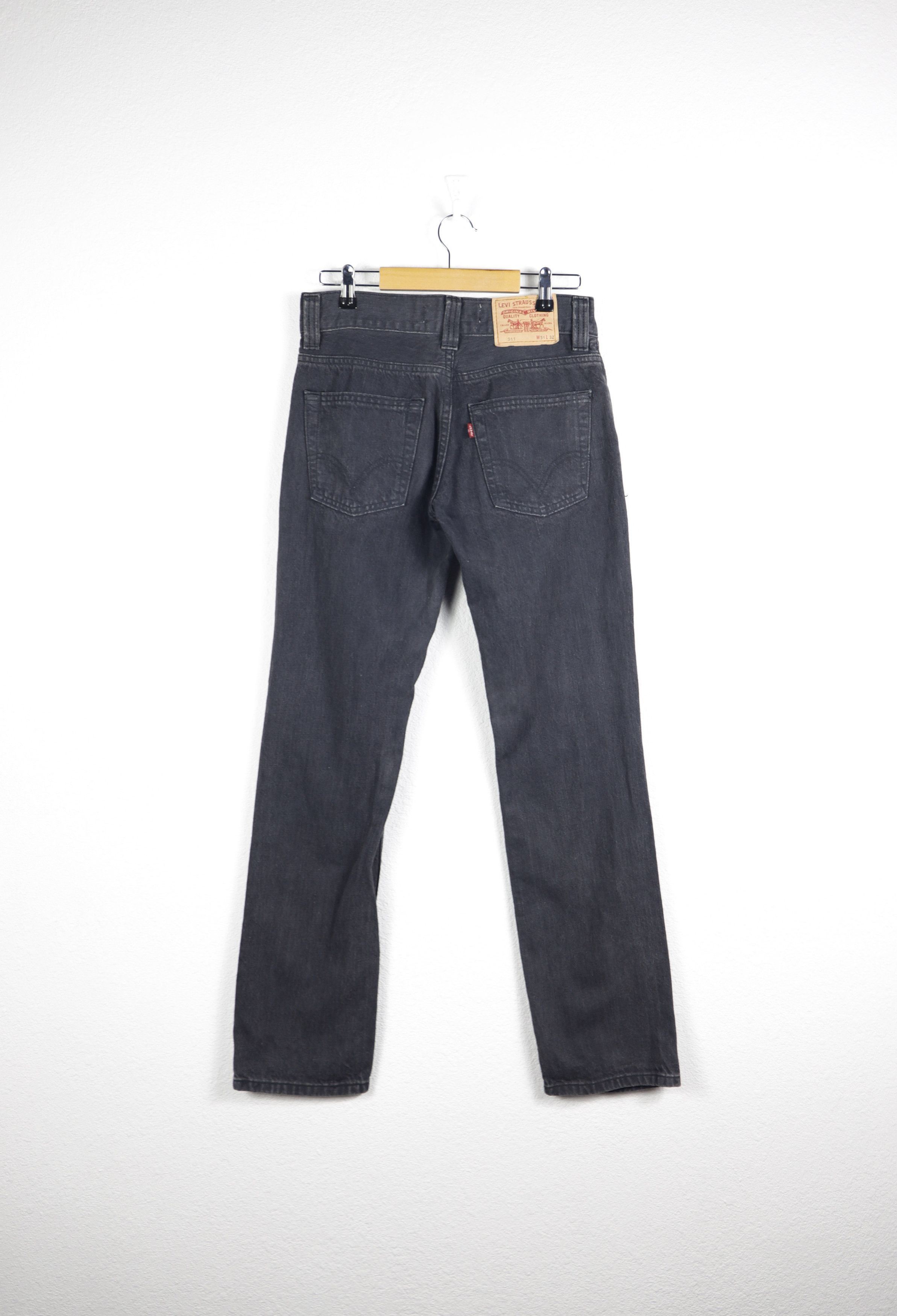 Jean × Levi's × Vintage Levis 511 Washed Black Denim Jeans Pants Size US 31 - 7 Thumbnail