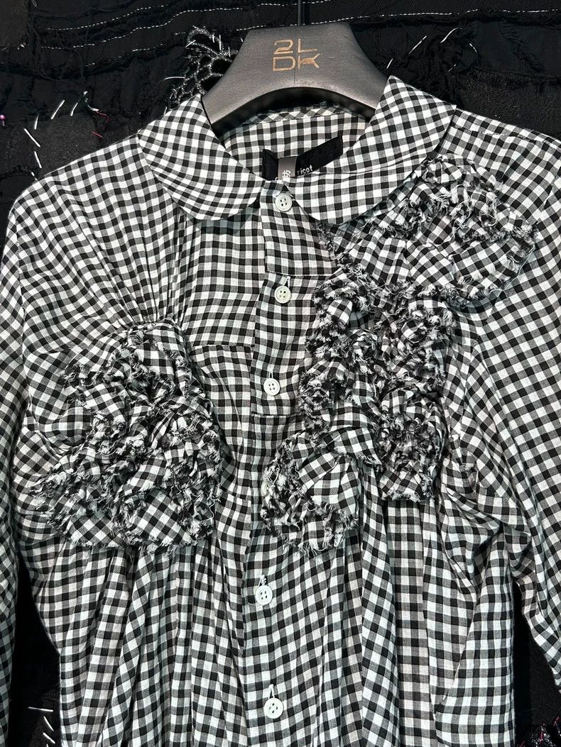 Other Comme Des Garcons Black and white plaid embroidered front Size S / US 4 / IT 40 - 3 Thumbnail