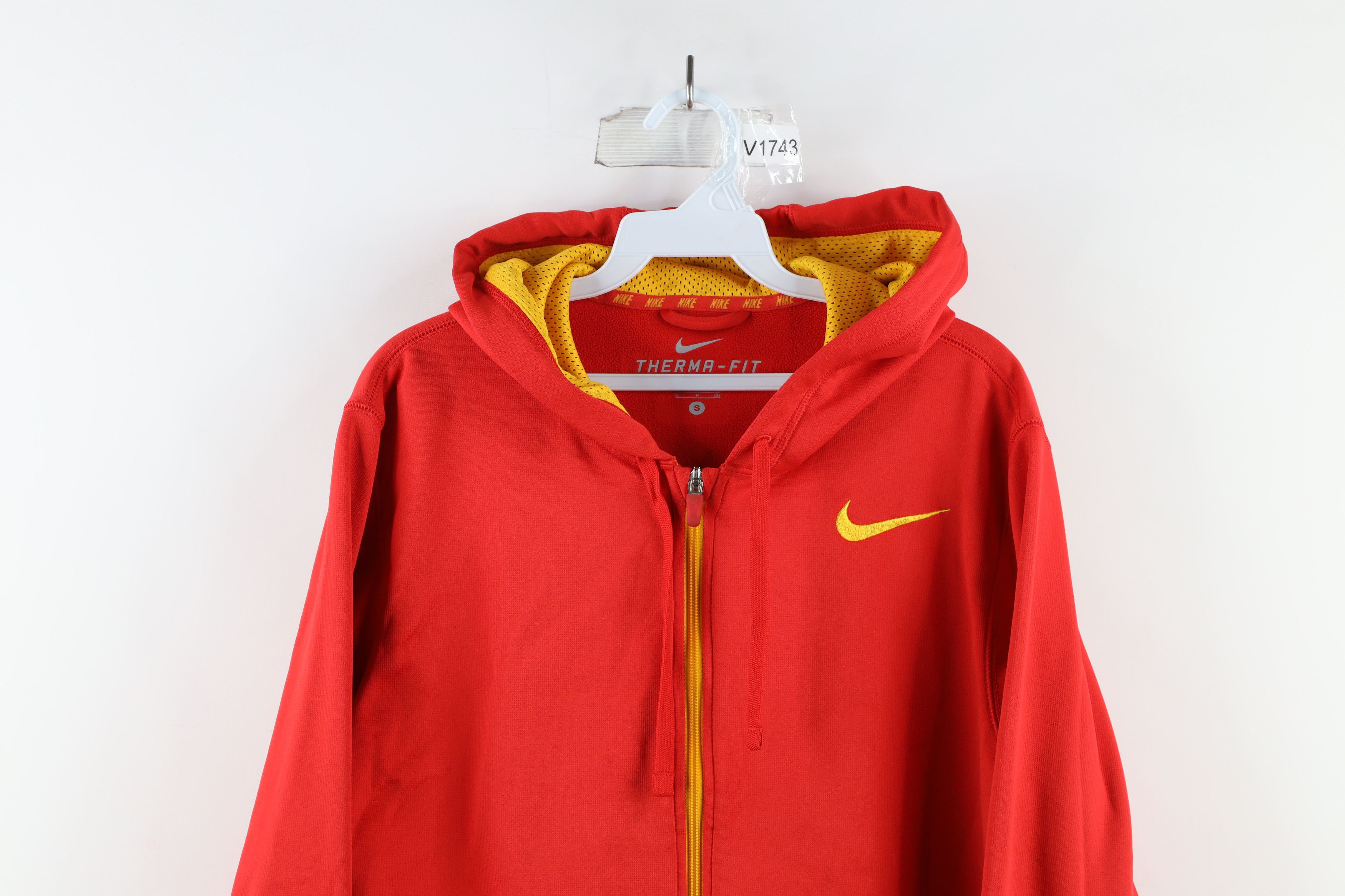 Nike Nike Therma Fit Distressed Full Zip Hoodie Sweatshirt Red Size US S / EU 44-46 / 1 - 2 Thumbnail