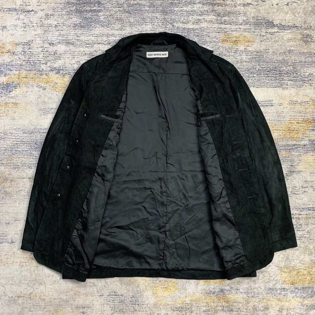 Issey Miyake × Japanese Brand Issey miyake men ss 2002 suede leather jacket Size US M / EU 48-50 / 2 - 9 Thumbnail