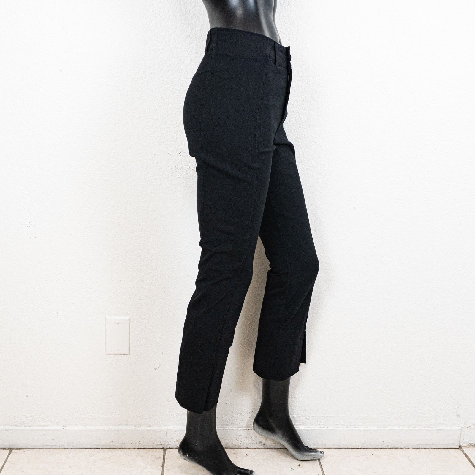 AYR AYR Sizzle Split Hem Pants Classic Black size 4 Ankle crop Size 27" / US 4 / IT 40 - 4 Thumbnail