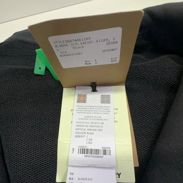Burberry Burberry Burberry Black Hoodie with Iconic Stripes-2507 Size US L / EU 52-54 / 3 - 5 Thumbnail