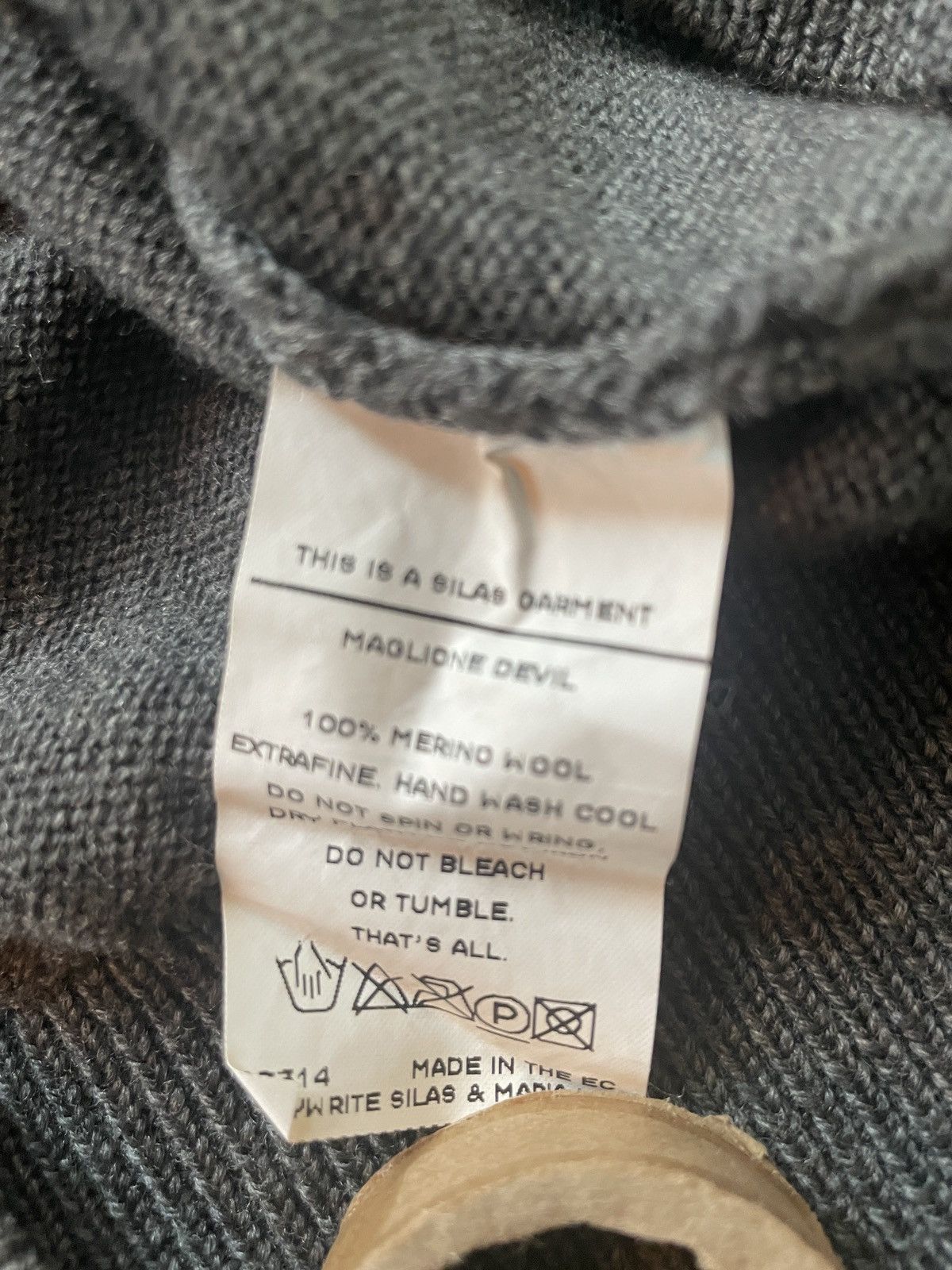 Silas Silas vintage fine knit Merino wool sweater Size US L / EU 52-54 / 3 - 5 Thumbnail