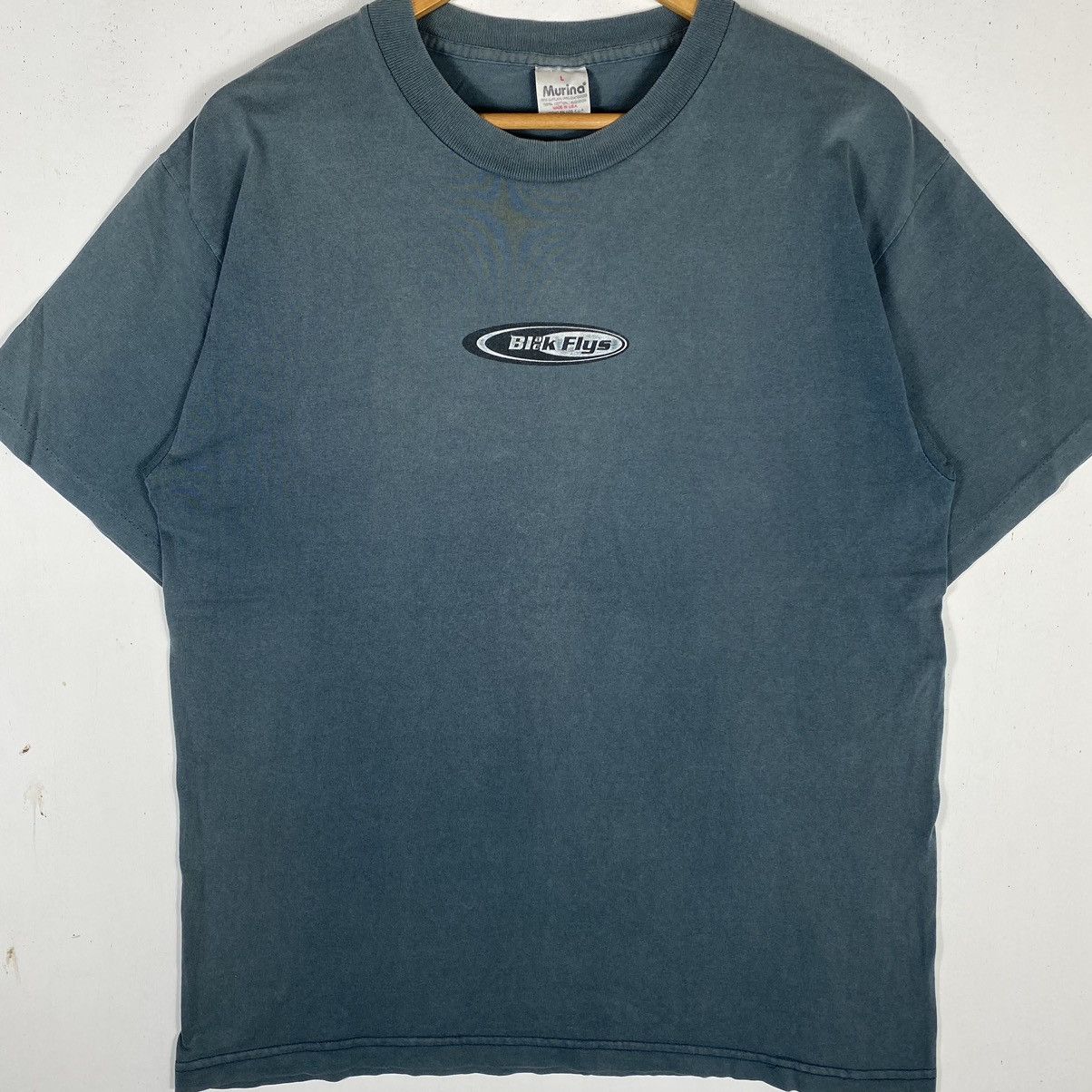 Vintage Vintage 90's BLACK FLYS EYE Skate Streetwear Faded Tee Size US L / EU 52-54 / 3 - 7 Thumbnail
