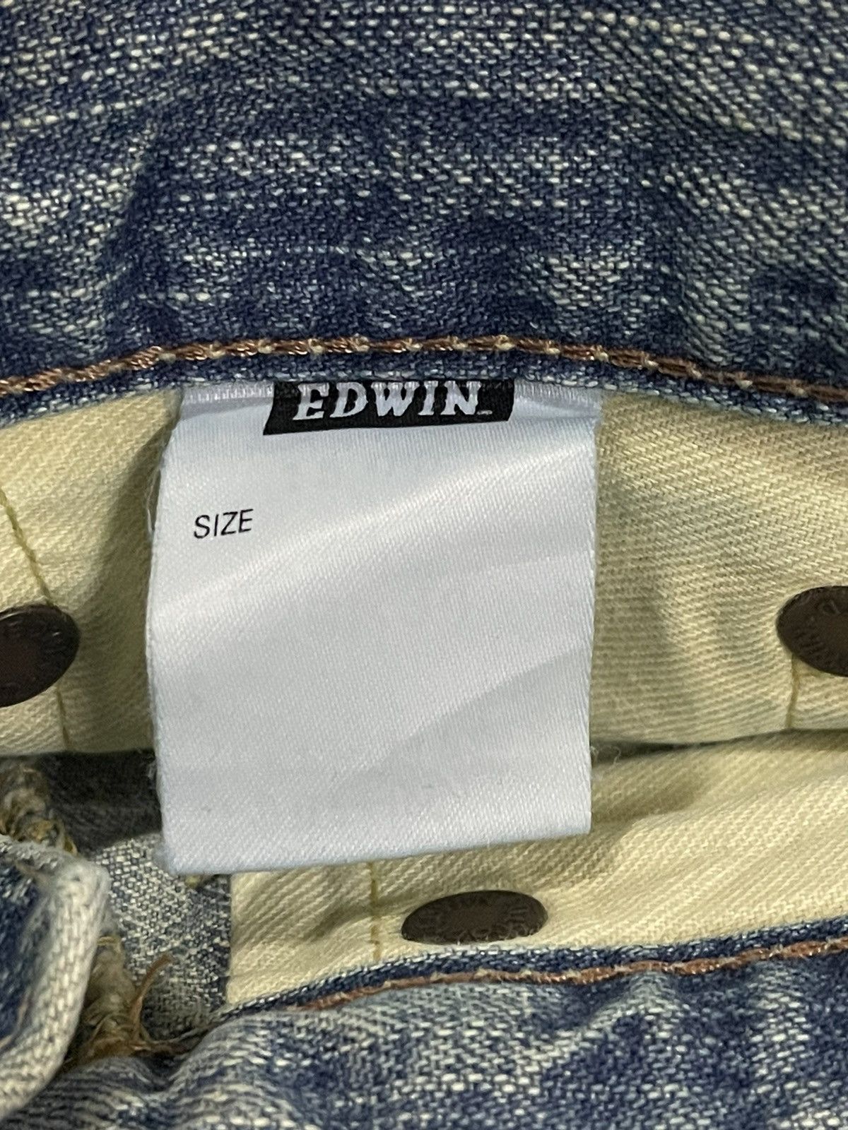 Edwin Vintage 90s Edwin Mud Wash Style Loose Jeans Size US 30 / EU 46 - 7 Thumbnail